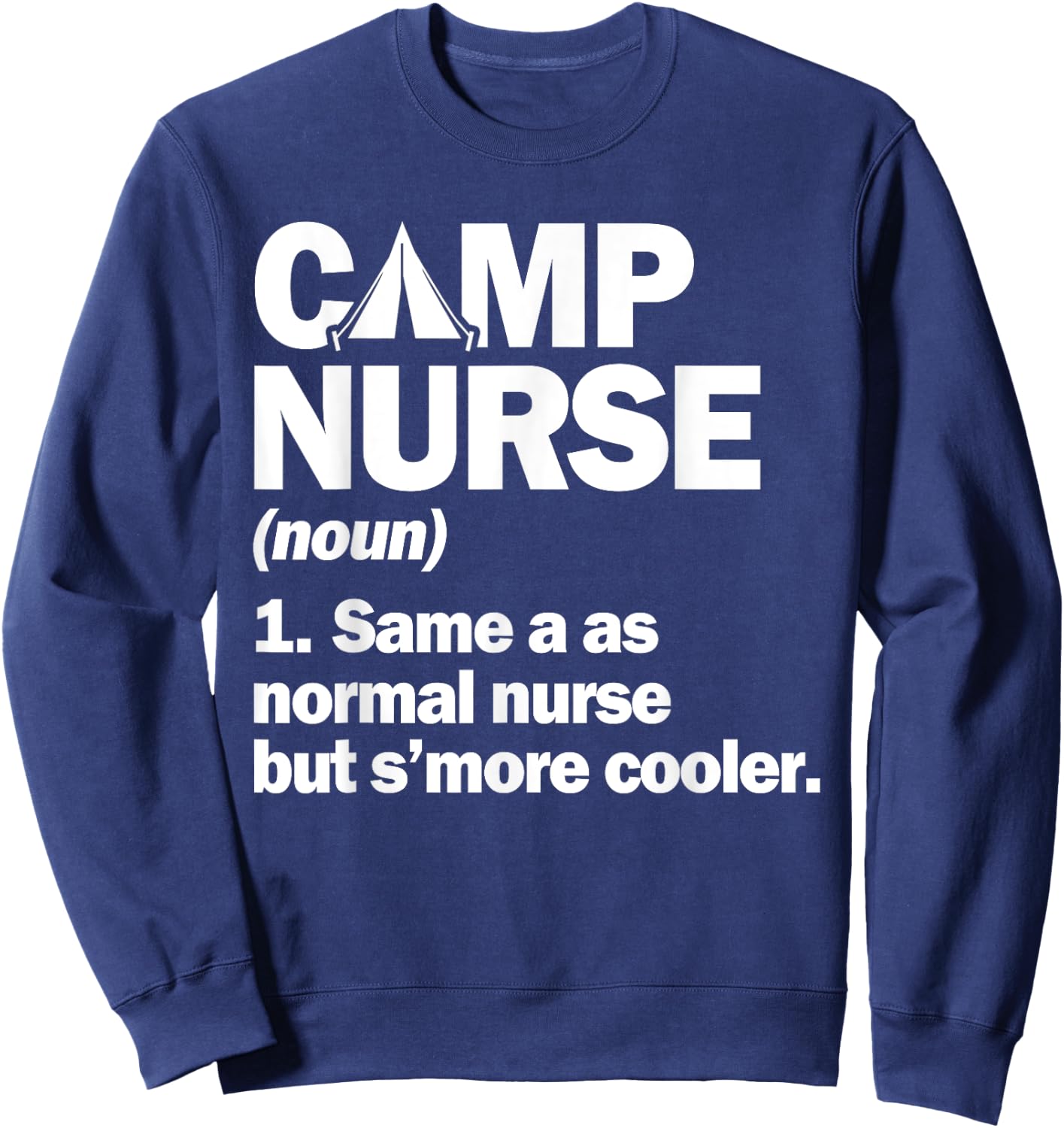 Camp nurse s'more cooler Sweatshirt - Sweatshirt | Navy