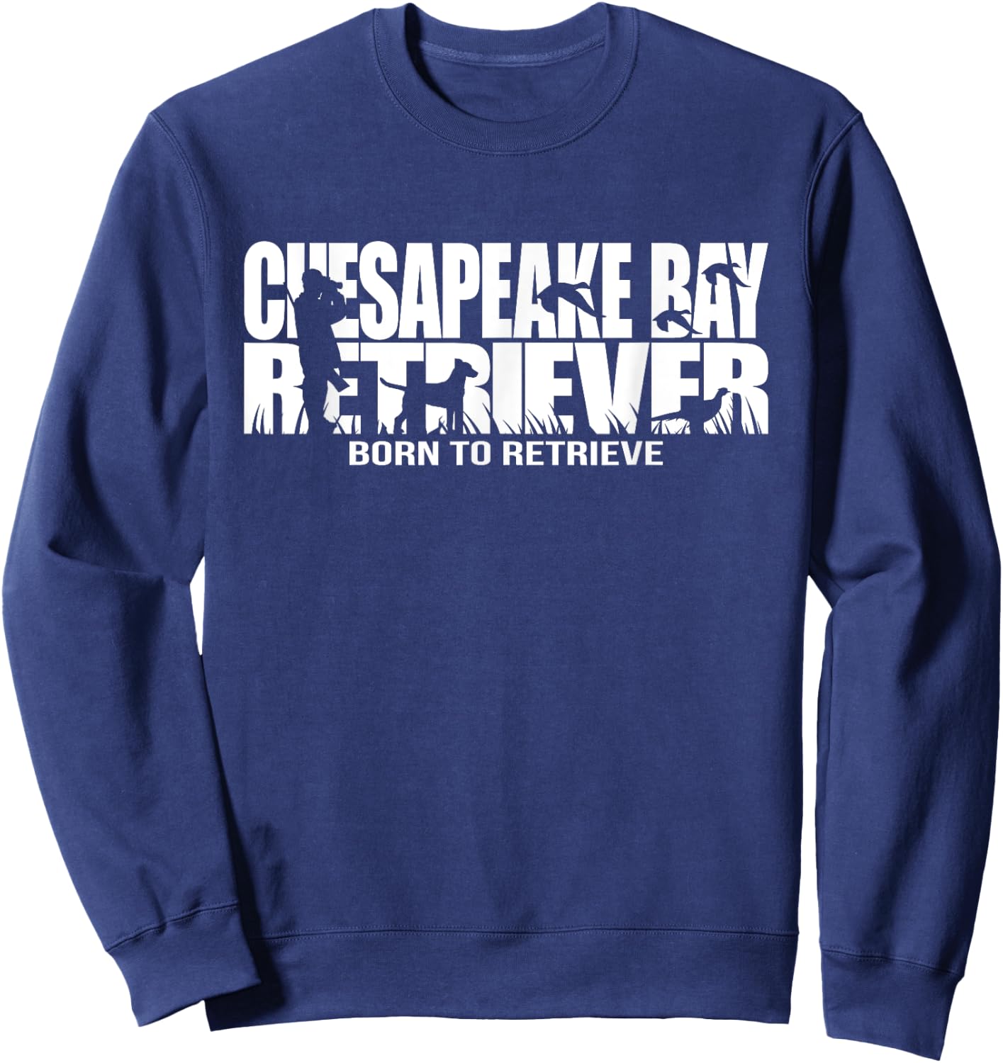 Funny Chesapeake Bay Retriever T Shirt dog gift Hund Sweatshirt - Sweatshirt | Navy