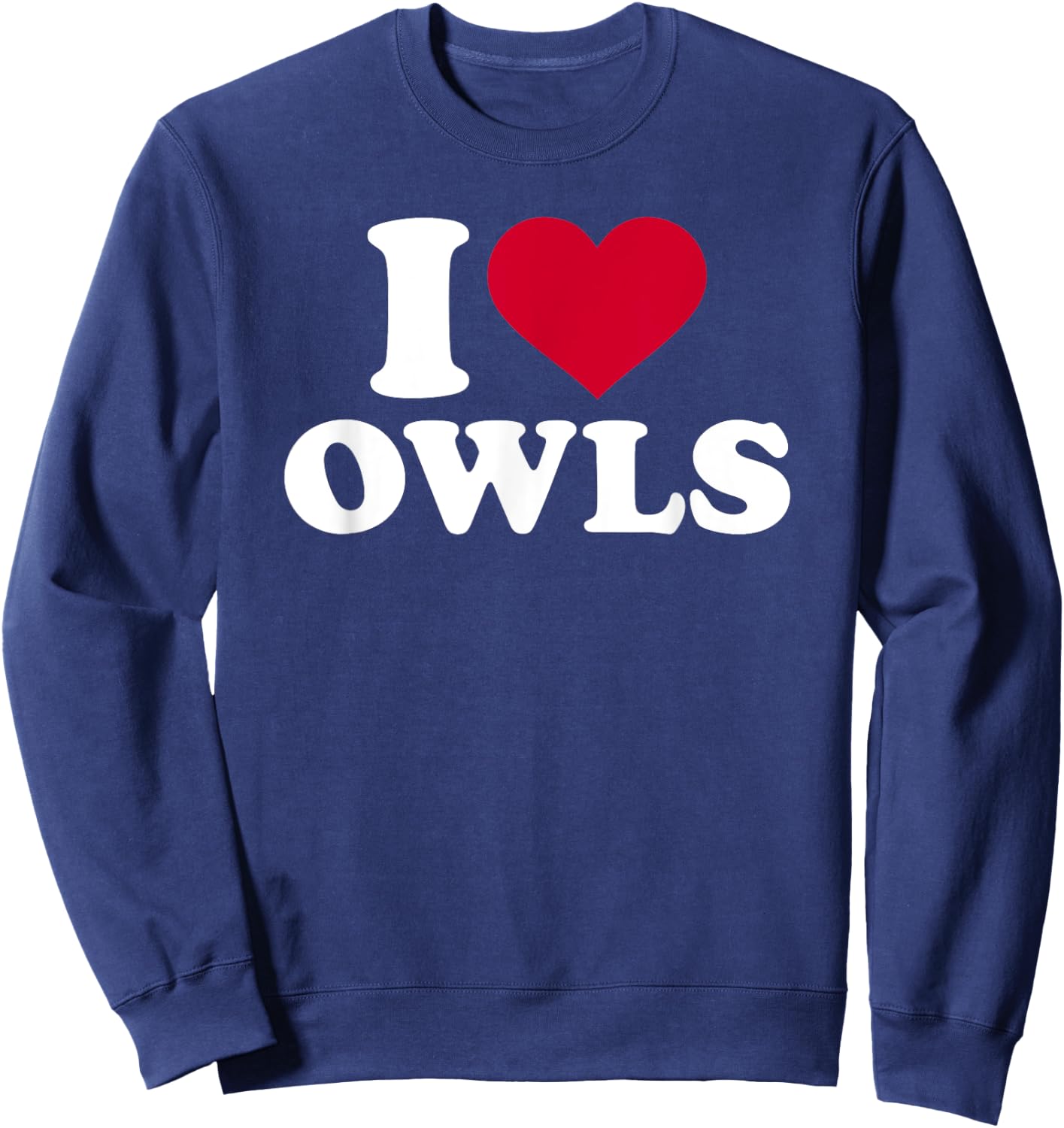 I love owls Sweatshirt - Sweatshirt | Navy