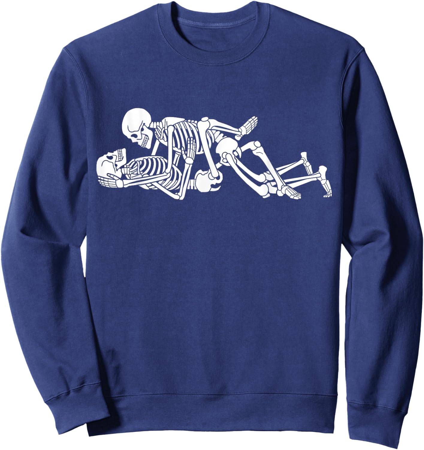 Halloween Naughty Sexy Funny Skeleton Costume Sweatshirt - Sweatshirt | Navy