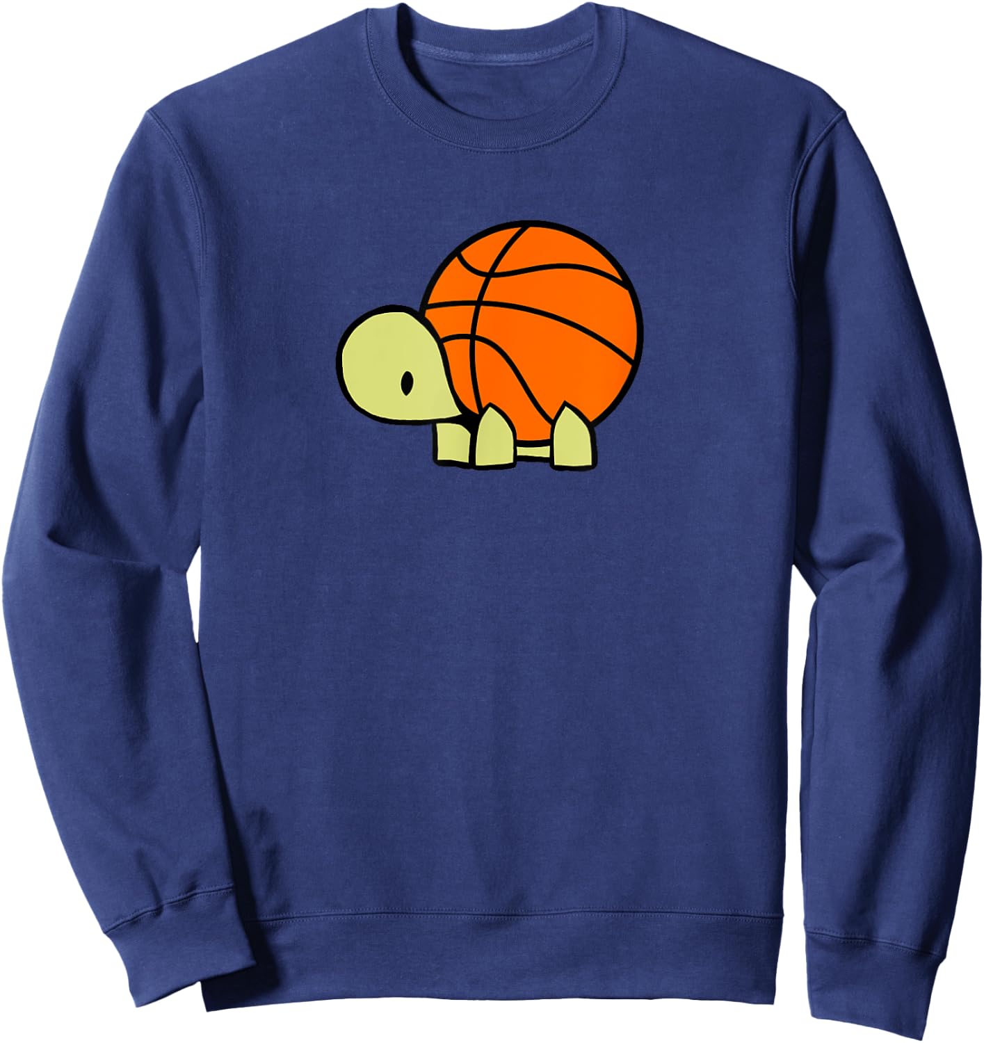 Max Turtle loves Basketball I Baller Turtles Team Sweatshirt - Sweatshirt | Navy