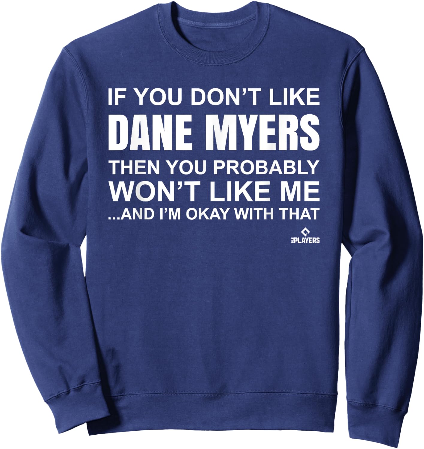 Dane Myers Prospect Baseball Fan Gear Sweatshirt - Sweatshirt | Navy