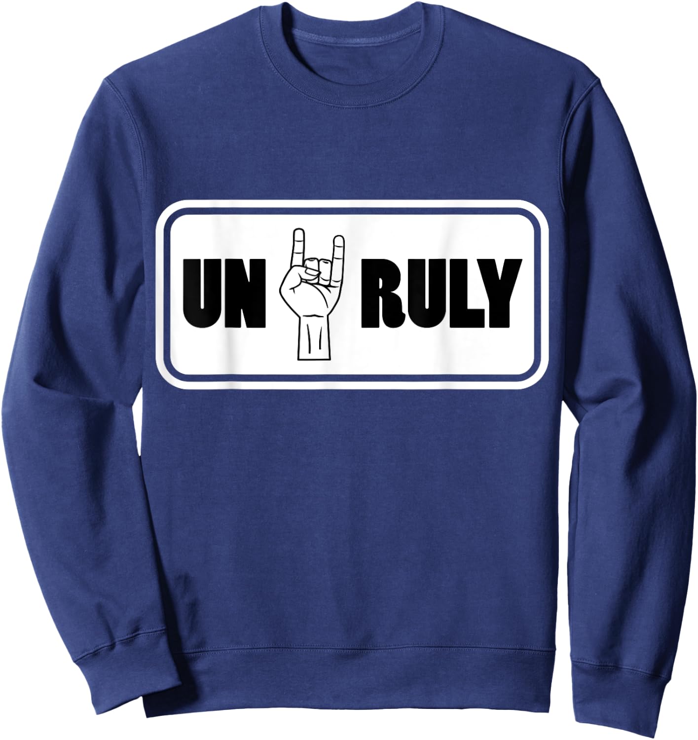Unruly Jamaican Dancehall Reggae Music Island Sweatshirt - Sweatshirt | Navy