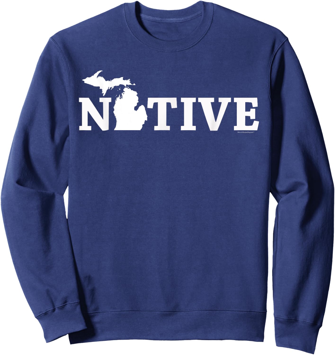 Michigan Midwest T Shirt - Mitten Shirt - Native Sweatshirt - Sweatshirt | Navy