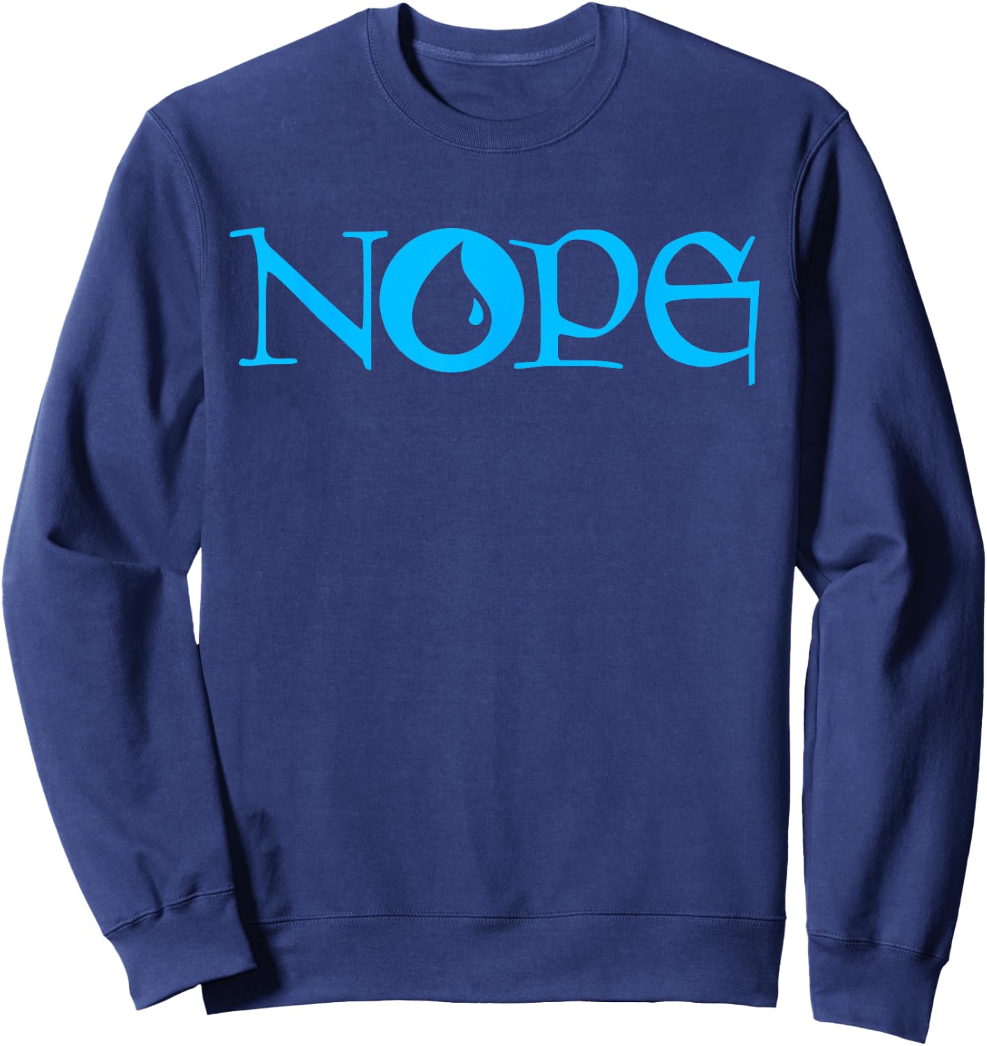 NOPE | Dark Blue Magic | Island Mana Symbol Sweatshirt - Sweatshirt | Navy