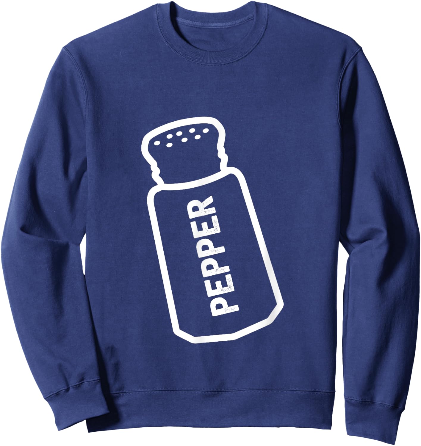 BFF Costume Salt & Pepper Lazy Halloween Costumes Sweatshirt - Sweatshirt | Navy