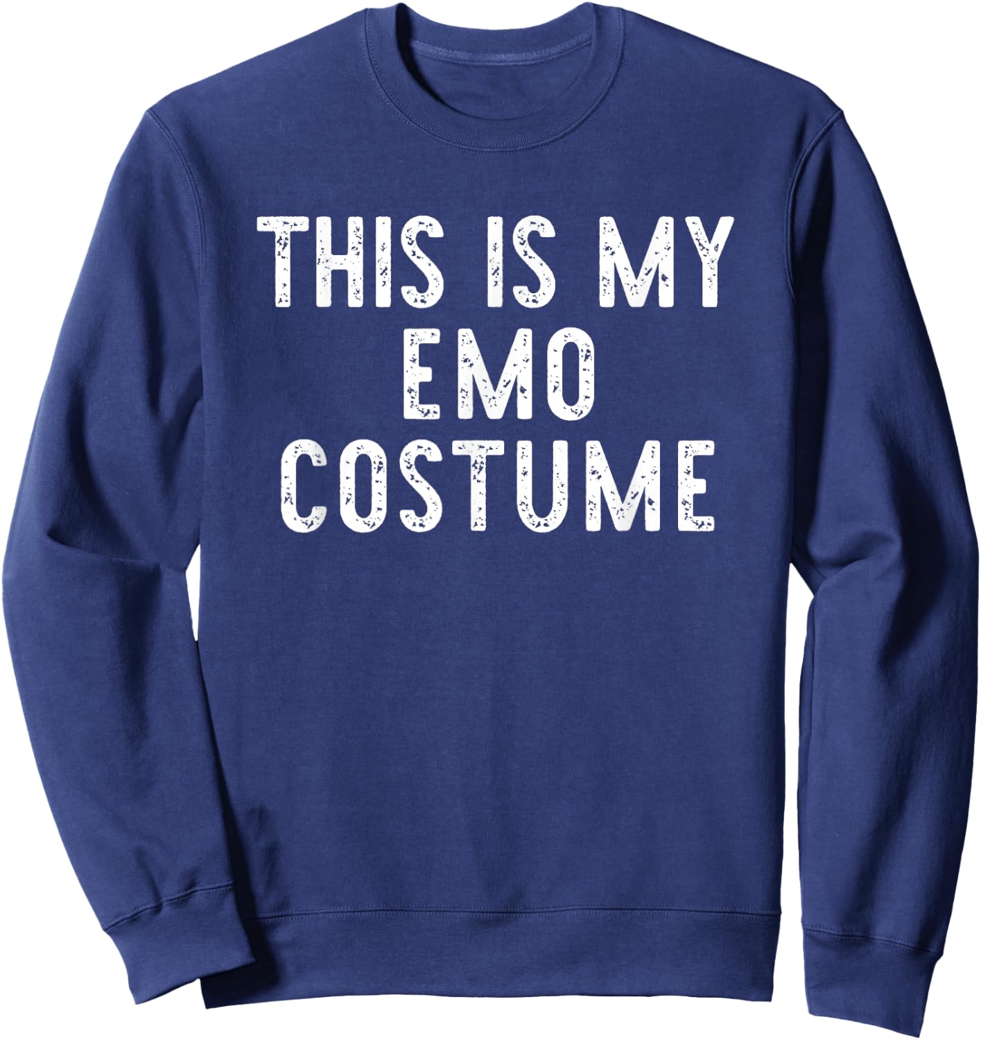 This Is My Emo Halloween Costume Simple Funny Last Minute Sweatshirt - Sweatshirt | Navy