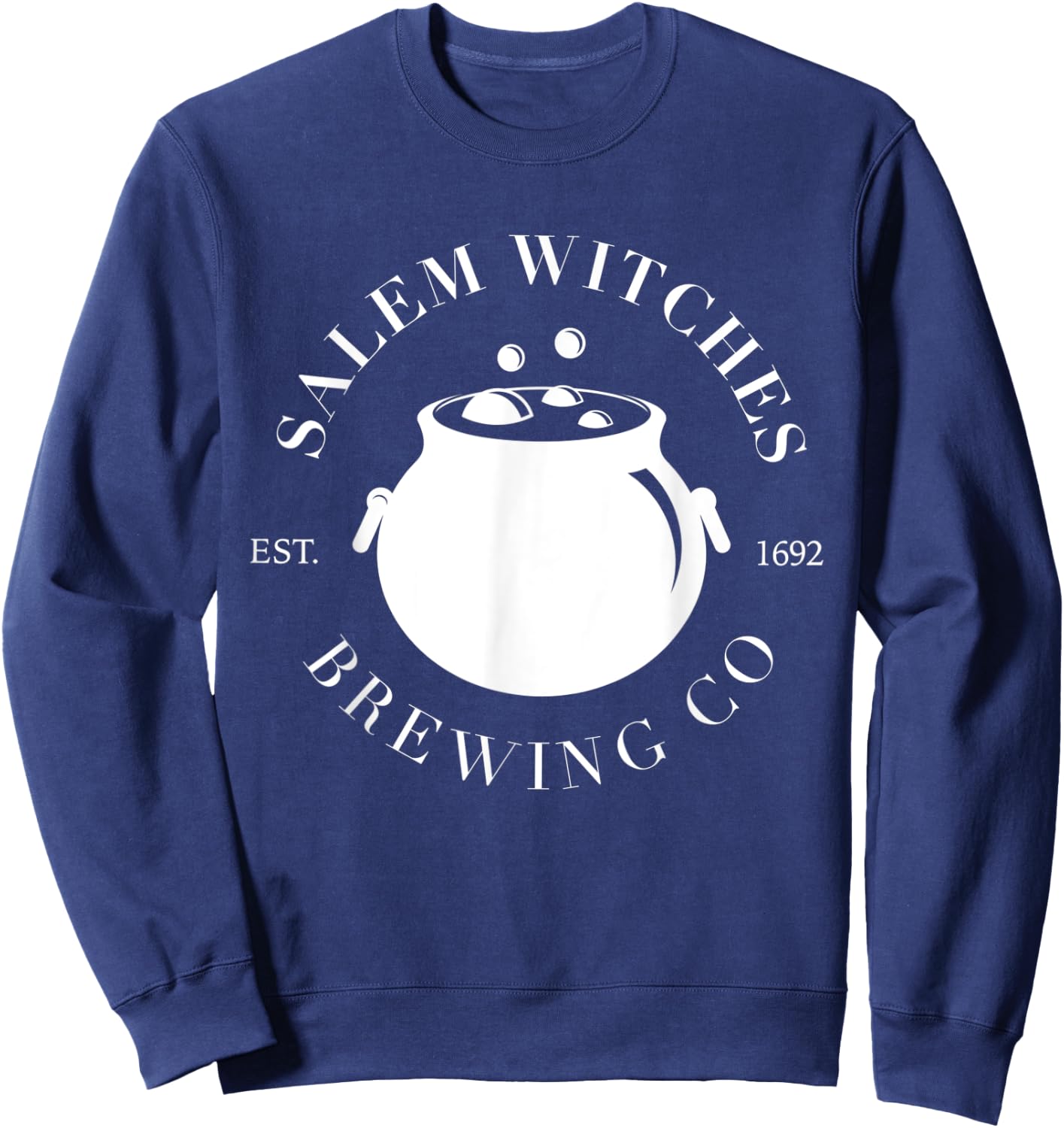 Salem Witches Brewing Company est 1692 Halloween Sweatshirt - Sweatshirt | Navy