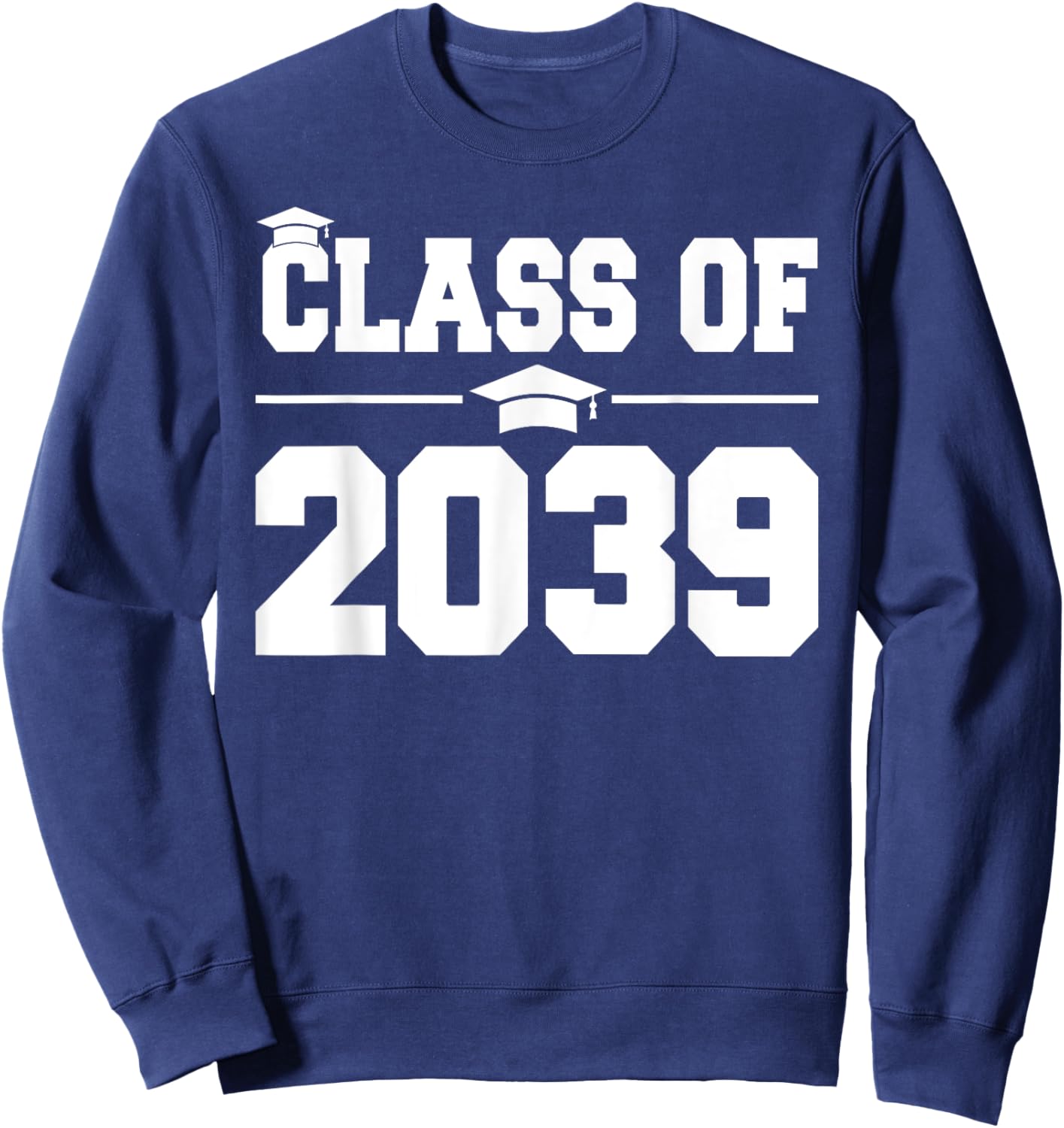 Kindergarten Class of 2039 Grow With Me First Day of School Sweatshirt - Sweatshirt | Navy