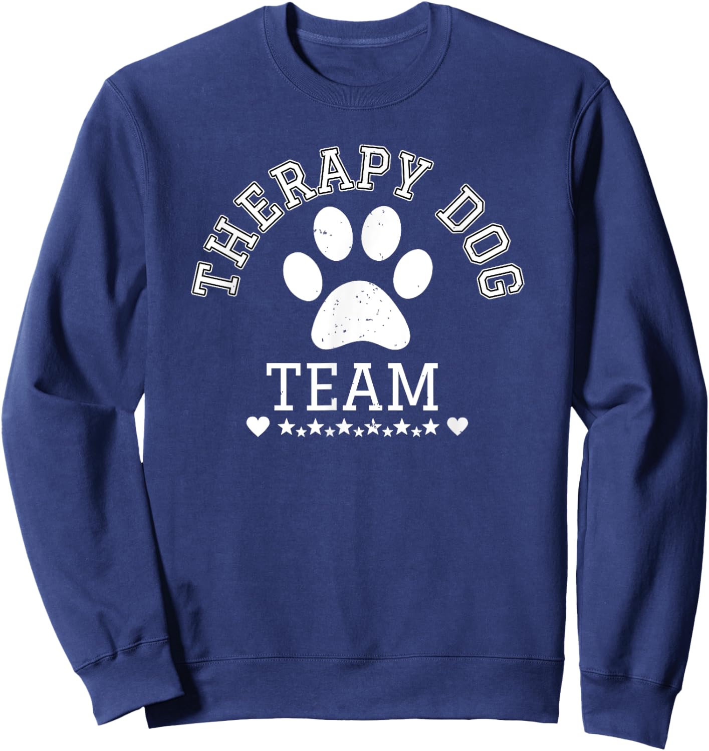 Therapy Dog Team Apparel For Team Visits To School & Library Women Girls Kids Sweatshirt - Sweatshirt | Navy