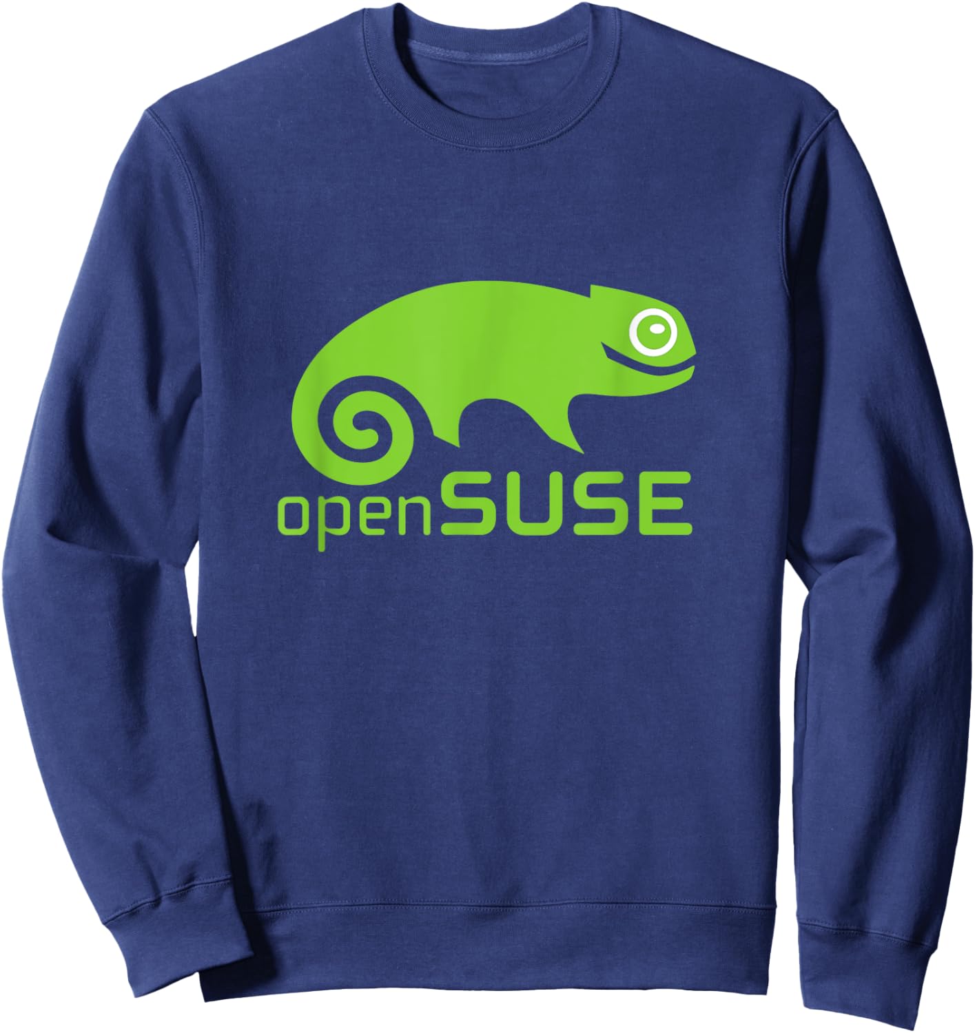 Linux openSUSE lover with green Logo Open Source Os Sweatshirt - Sweatshirt | Navy