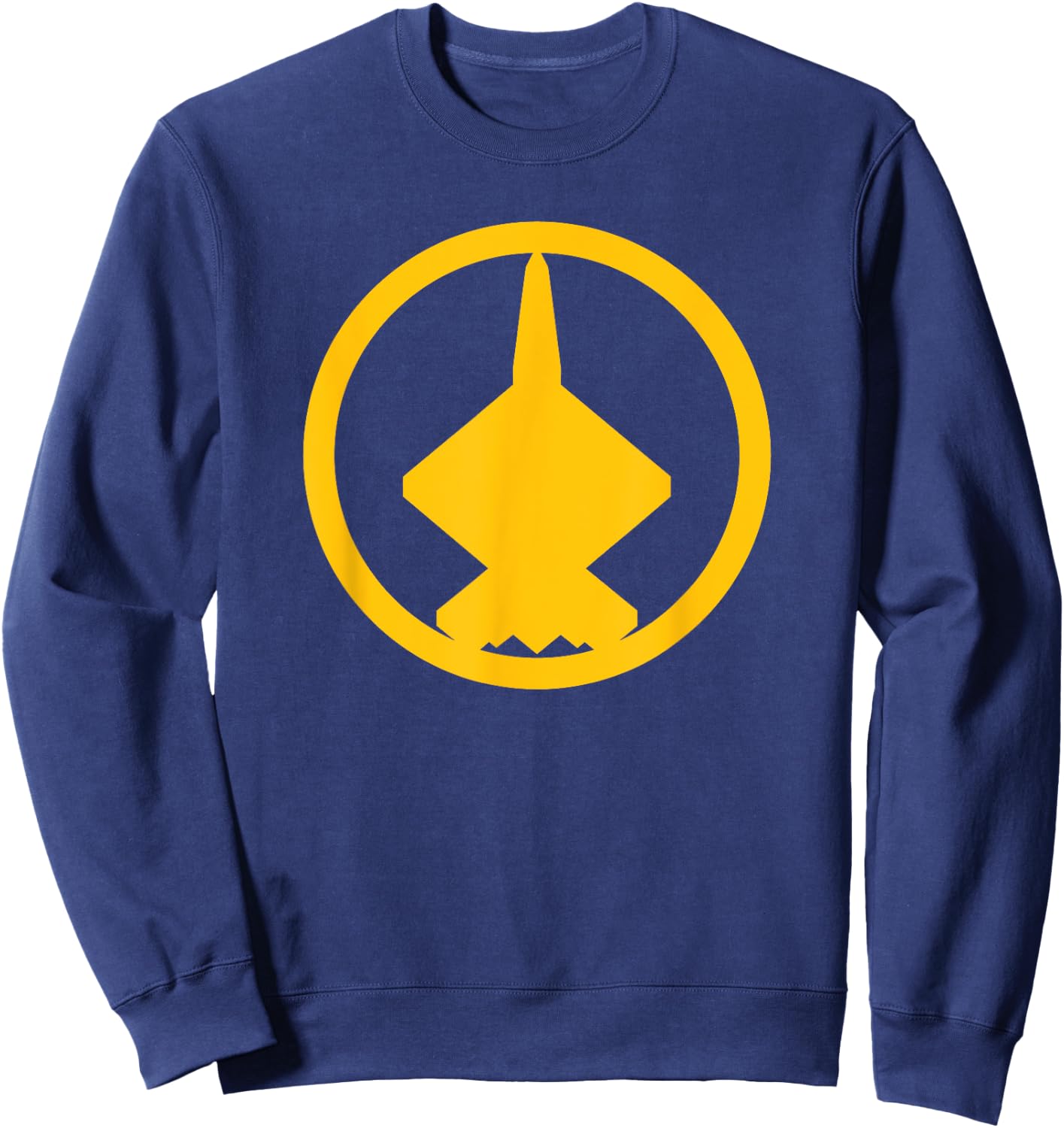 YF-23 (Yellow) Air Force Military Fighter Jet Sweatshirt - Sweatshirt | Navy