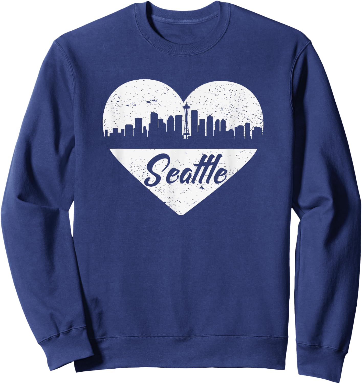 I Love Seattle - Seattle Shirt Gift Seattle Travel Sweatshirt - Sweatshirt | Navy