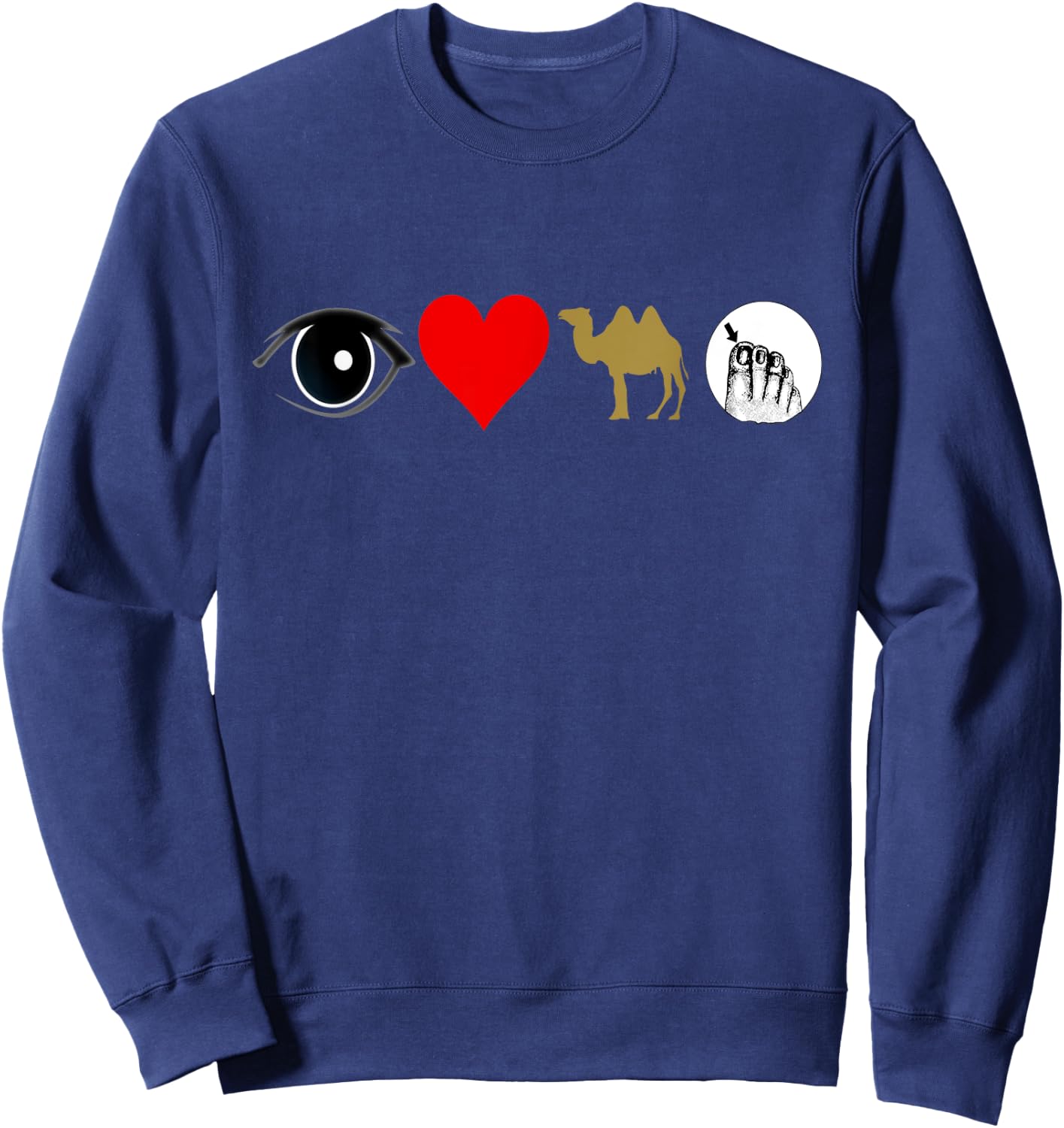 I love camel toe Sweatshirt - Sweatshirt | Navy