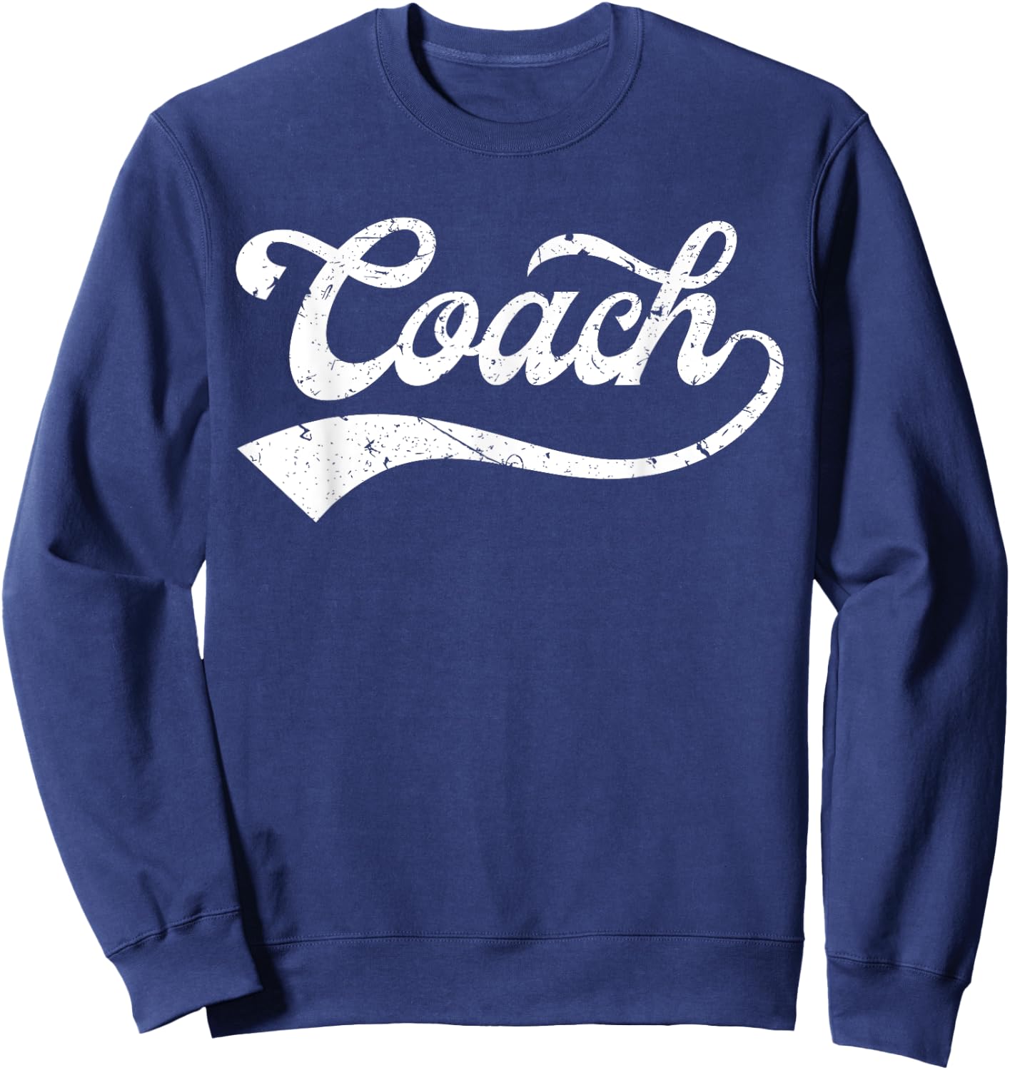 Coach Vintage Distressed Personal Trainer Coaching Gift Sweatshirt - Sweatshirt | Navy