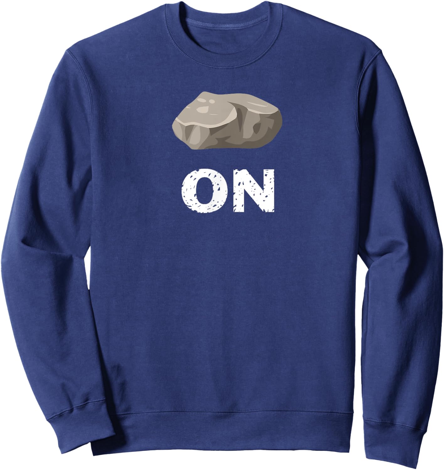 Rock On Funny Rock Geology Mineral Sweatshirt - Sweatshirt | Navy