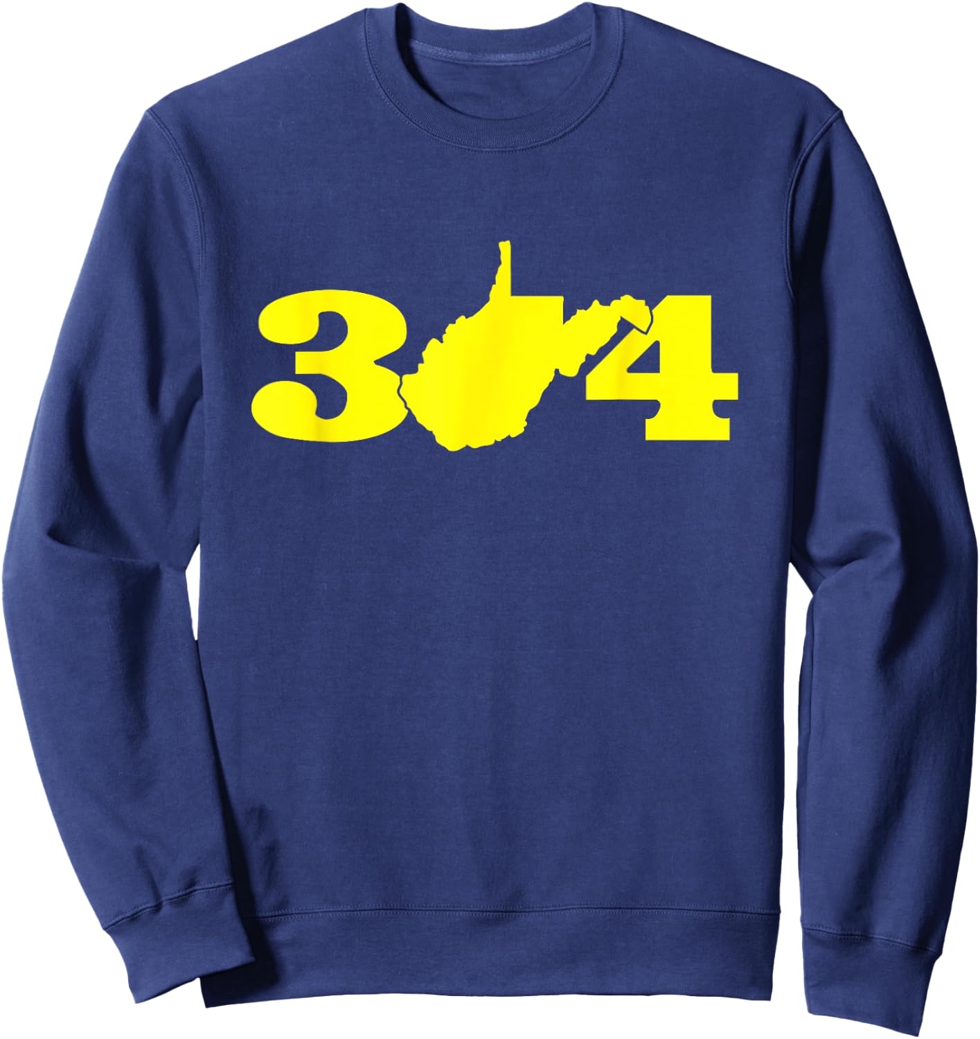 304 West Virginia Blue and Gold Sweatshirt - Sweatshirt | Navy