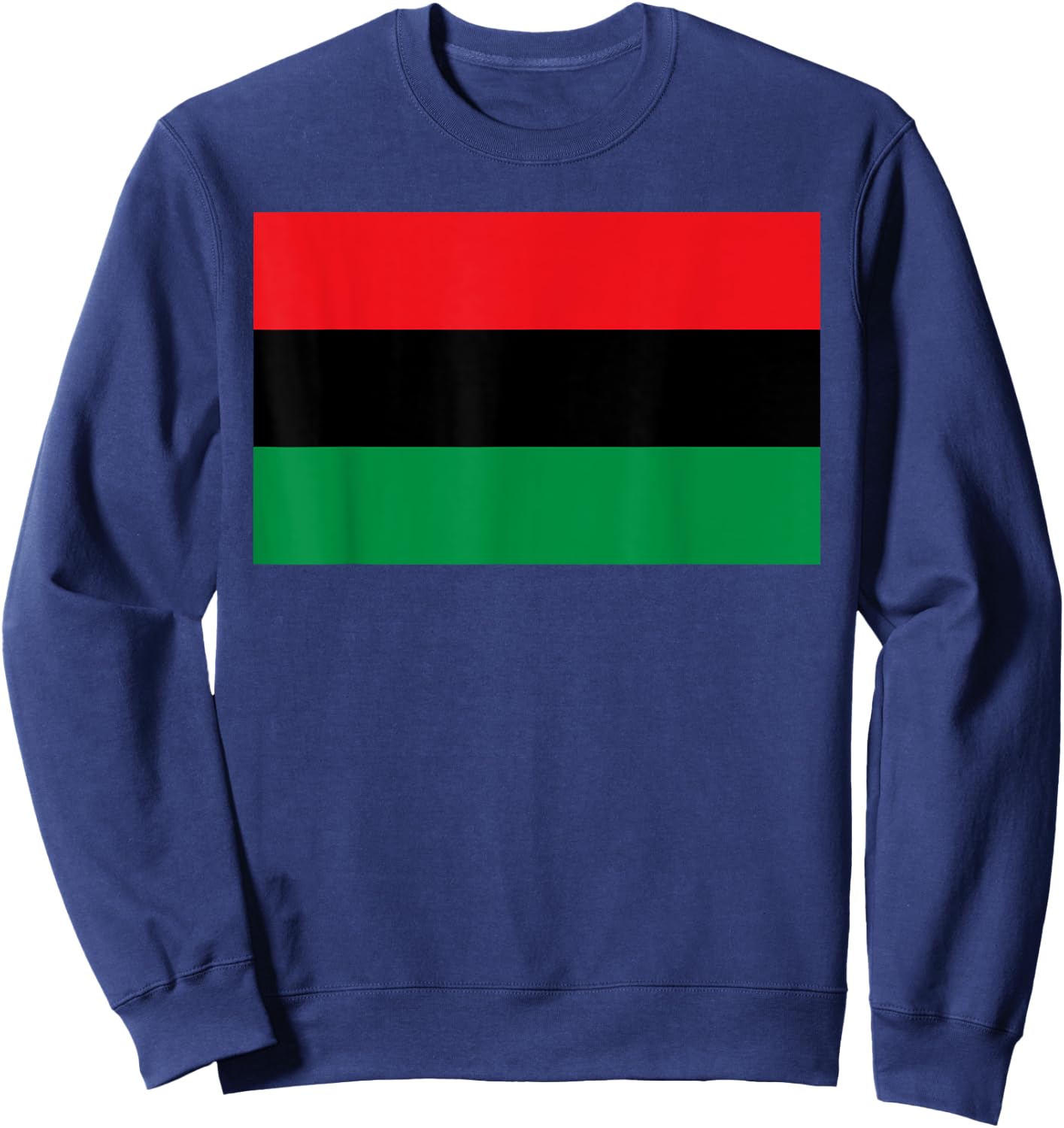 Pan African Unia Flag Map Continent Sweatshirt - Sweatshirt | Navy