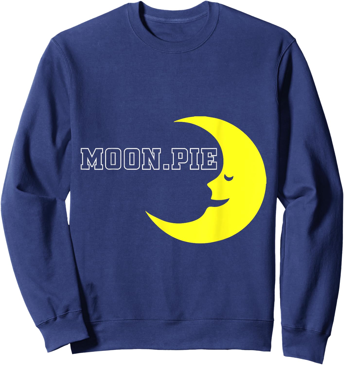 Cute Graphic - Moon Pie Sweatshirt - Sweatshirt | Navy