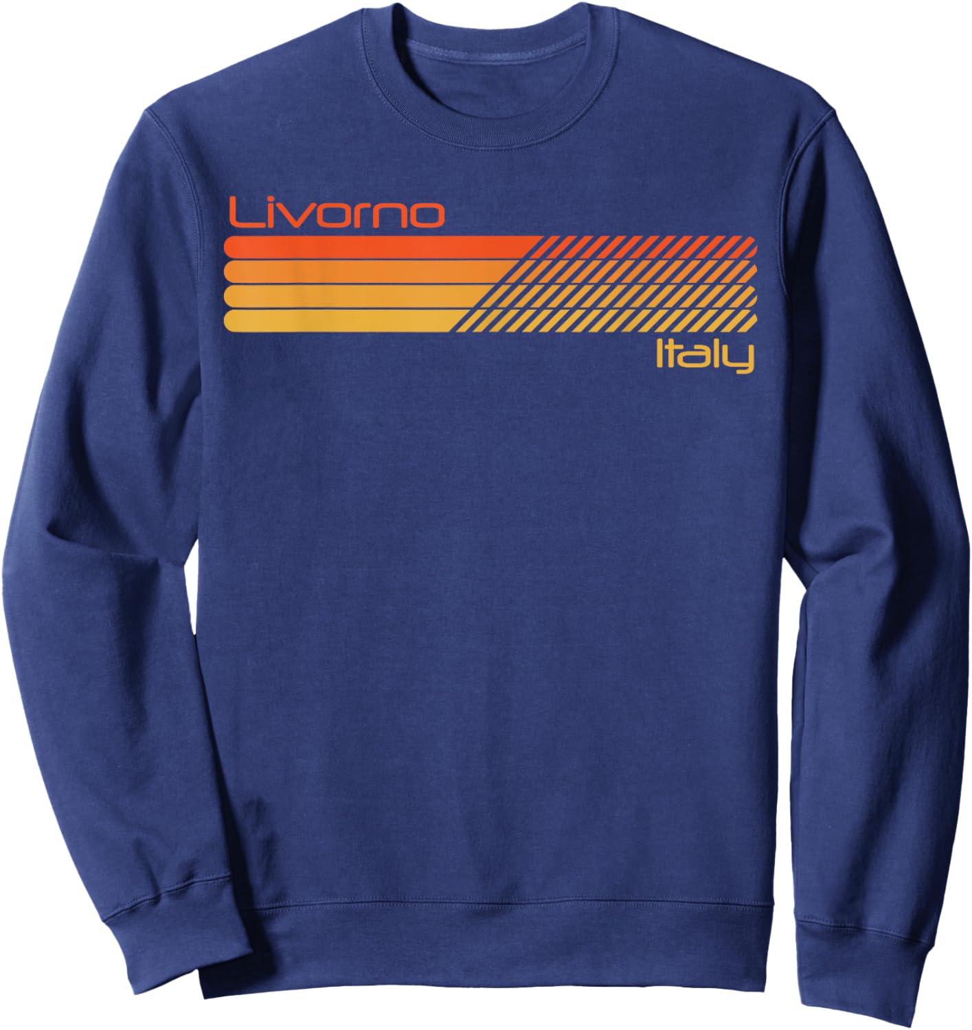 Retro Livorno Italy Sweatshirt - Sweatshirt | Navy