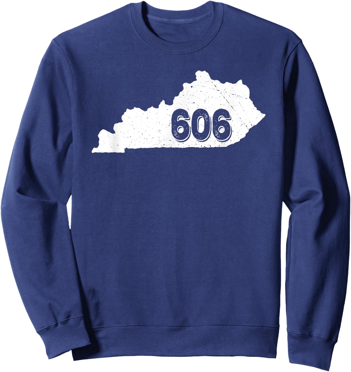 Kentucky Area Code 606 Black Adult Sweatshirt - Sweatshirt | Navy