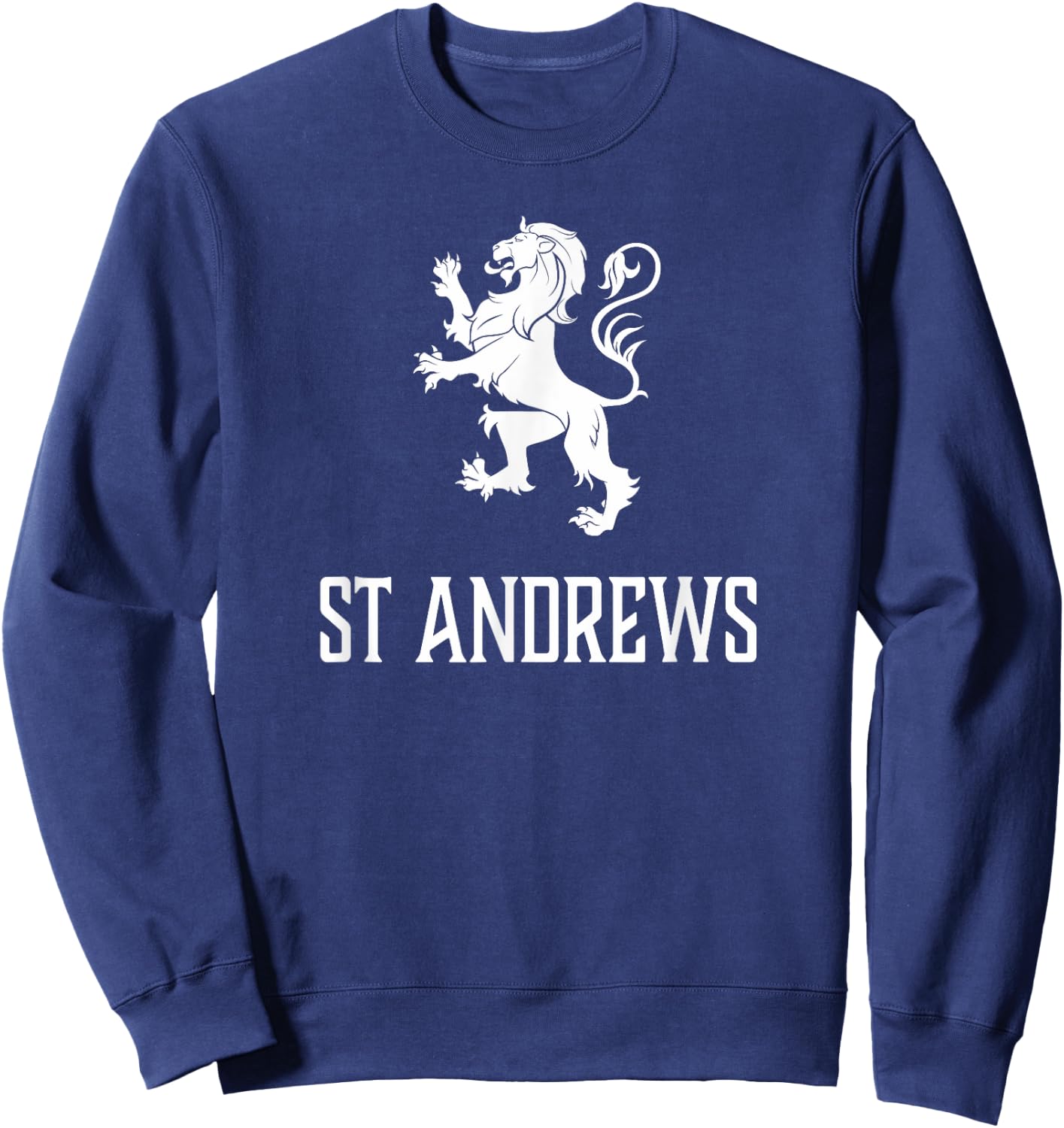 St Andrews, Scotland - Scottish Lion, Gaelic Sweatshirt - Sweatshirt | Navy