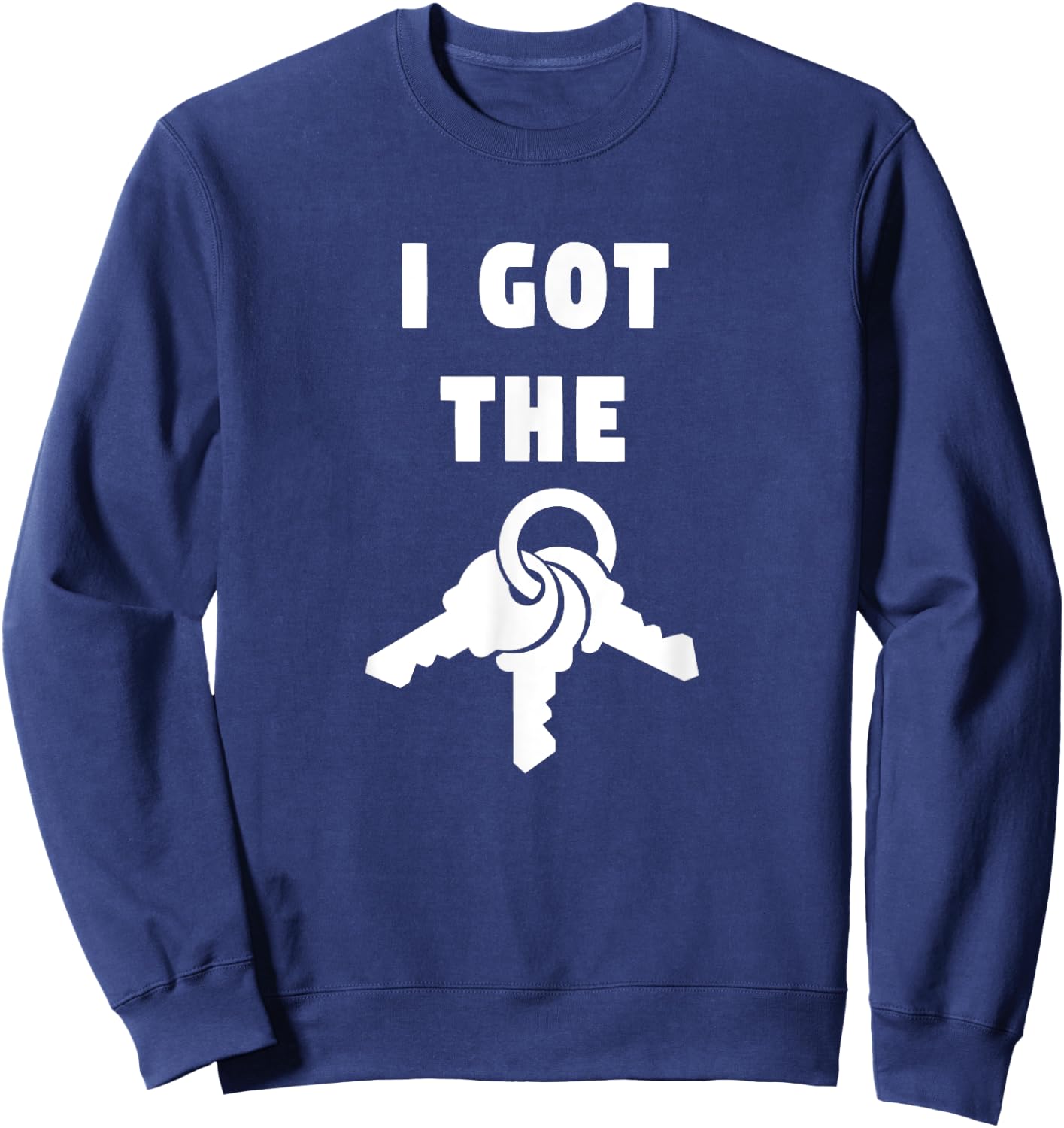 I Got The Keys Graphic Sweatshirt - Sweatshirt | Navy
