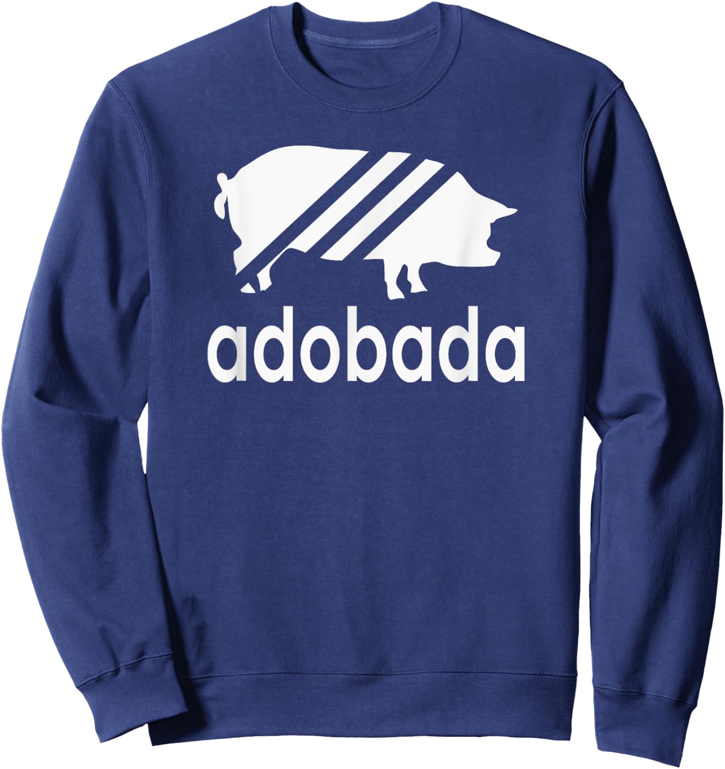 Pork Adobada Retro Vintage Parody Sweatshirt - Sweatshirt | Navy