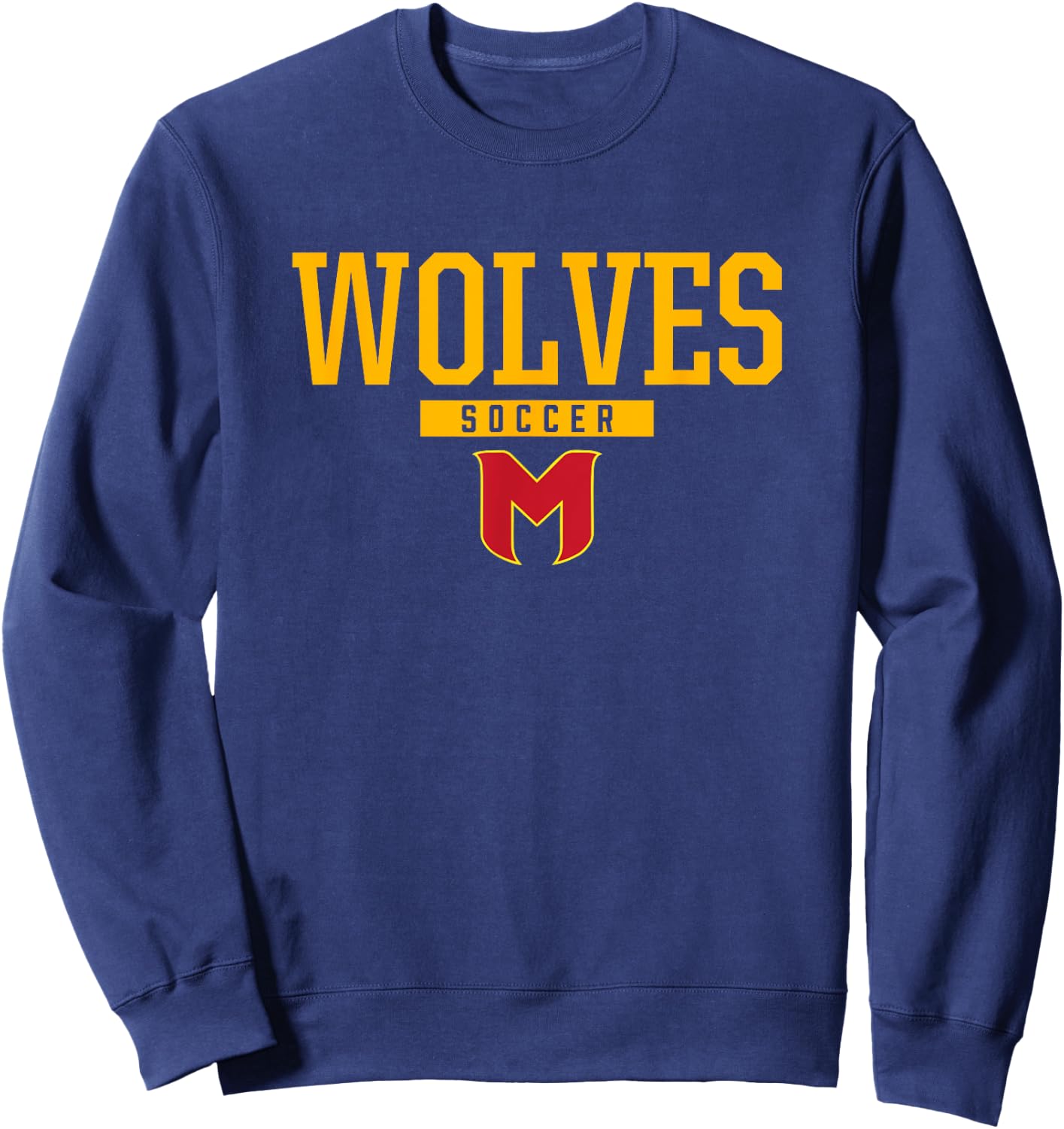 Marion Wolves Logo Soccer HS Sweatshirt - Sweatshirt | Navy