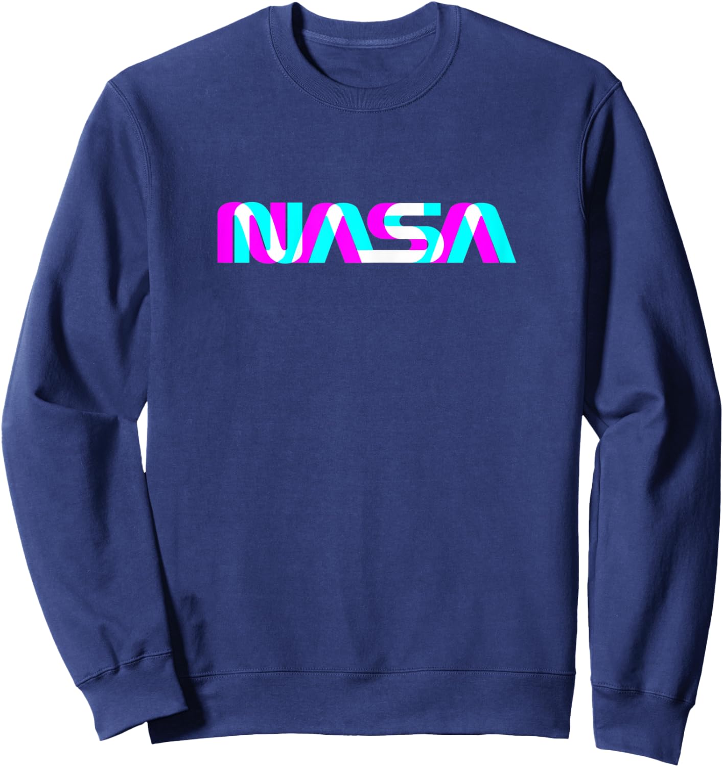 Classic NASA Worm Logo Space Aerospace Engineers Sweatshirt - Sweatshirt | Navy