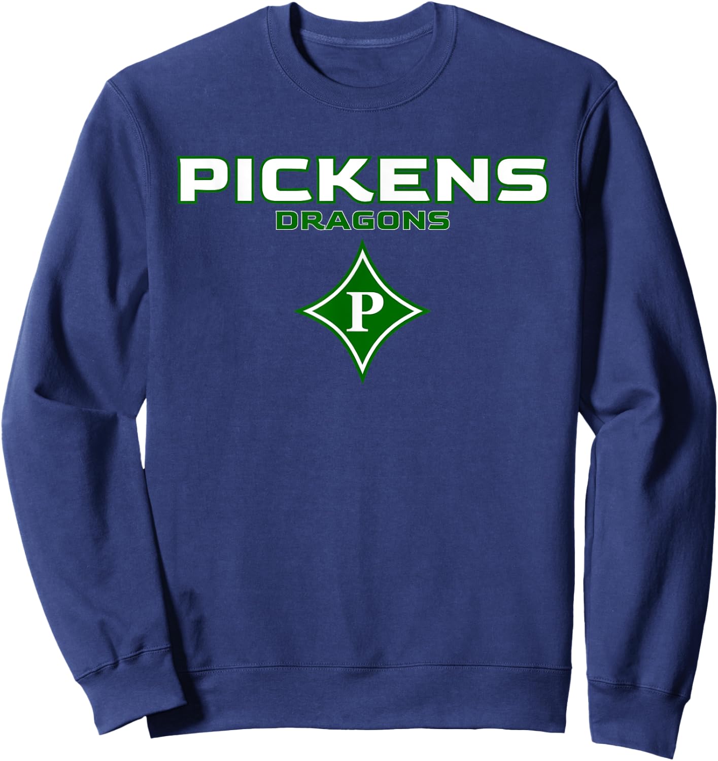 Pickens High School Dragons Stacked Sweatshirt - Sweatshirt | Navy
