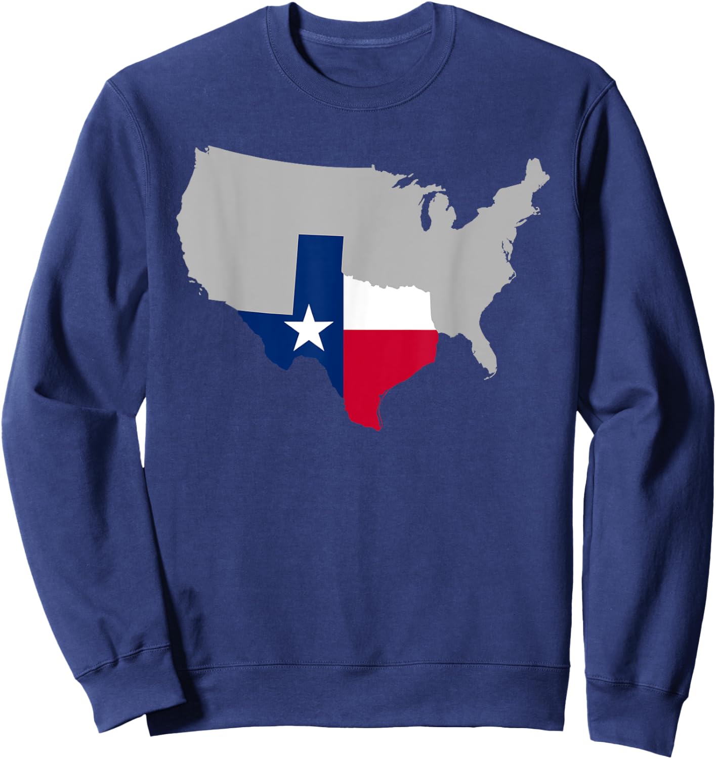 Texas Map Sweatshirt - Sweatshirt | Navy