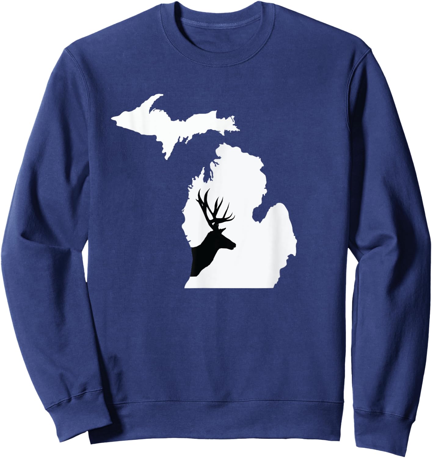 Michigan Deer Hunting Shirt Sweatshirt - Sweatshirt | Navy