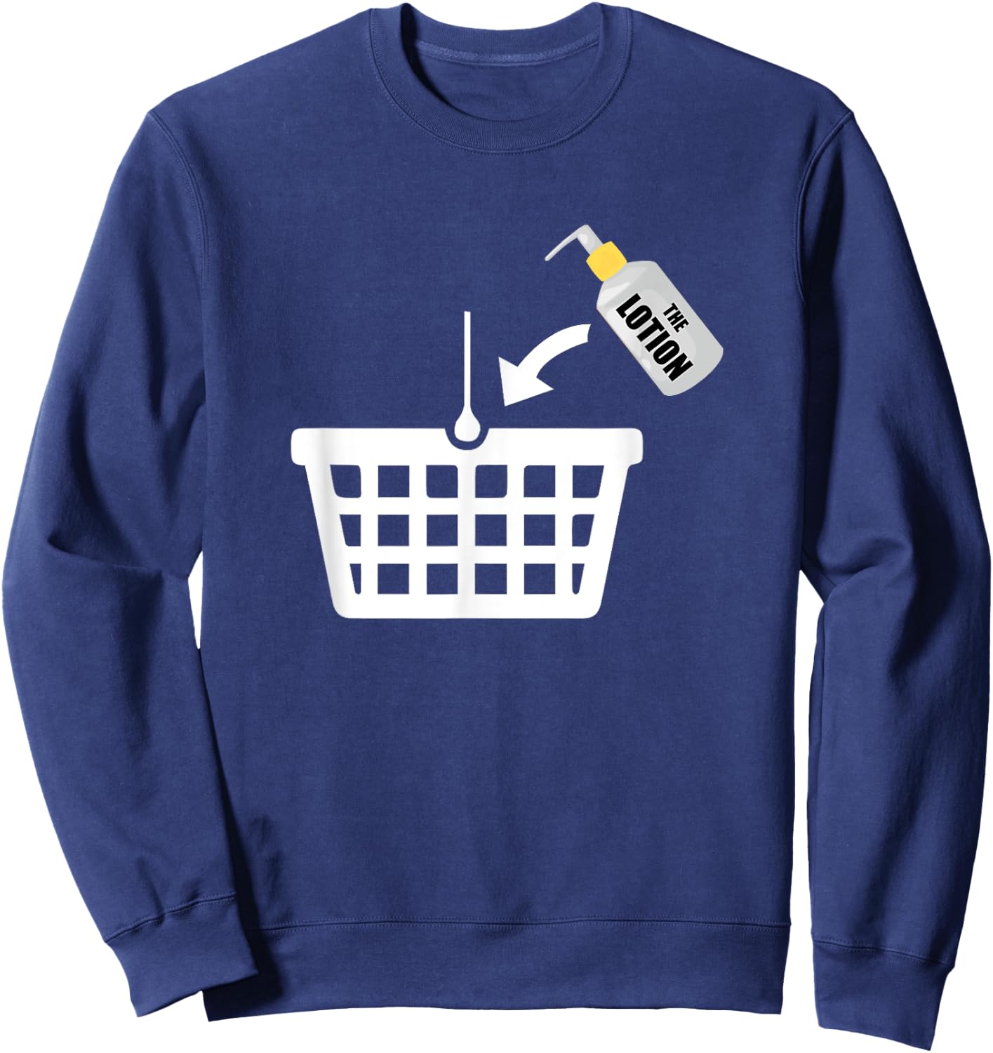 Put the Lotion in the Basket Halloween Torture Sweatshirt - Sweatshirt | Navy