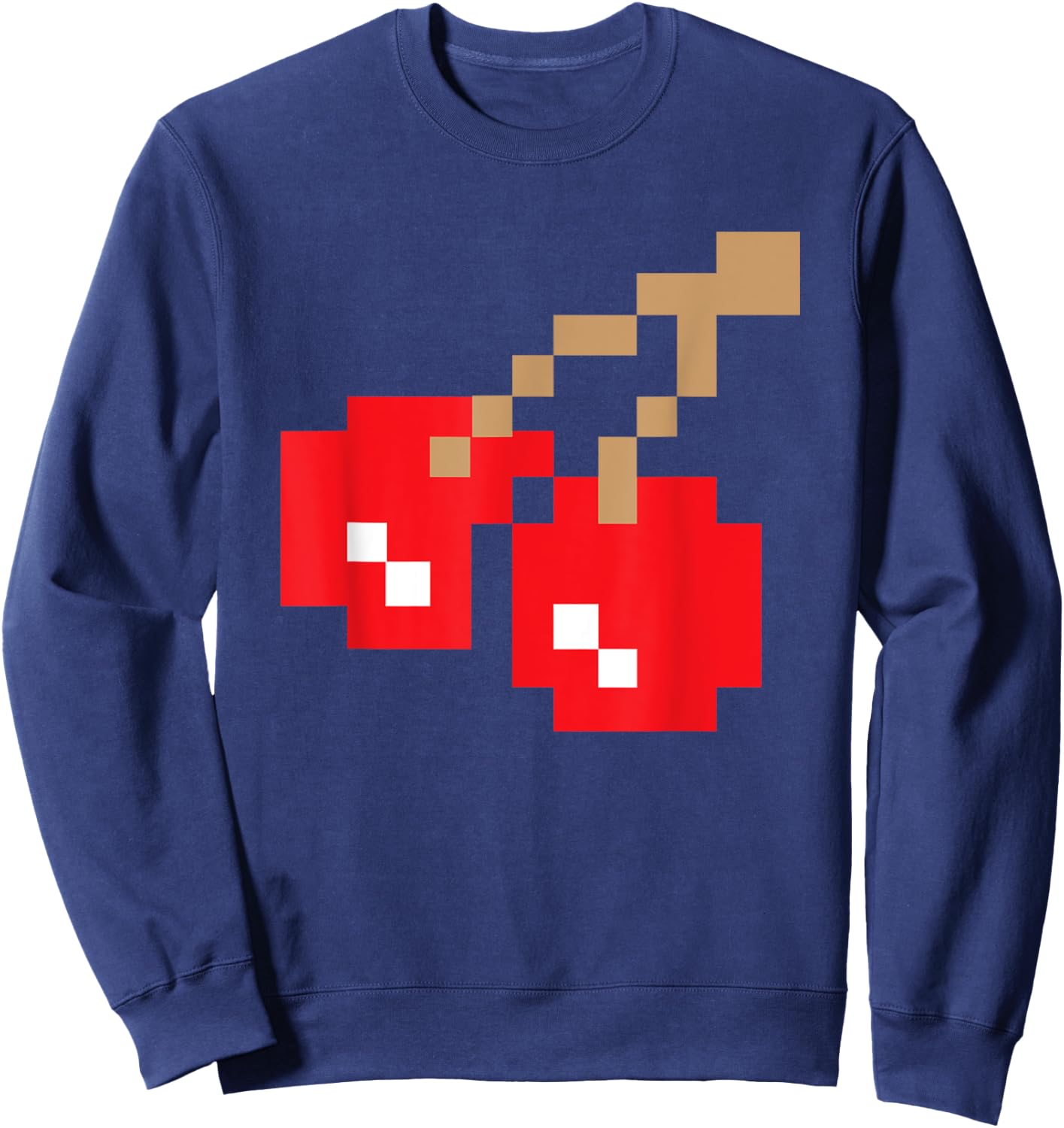 Retro Arcade Game Cherries Sweatshirt - Sweatshirt | Navy