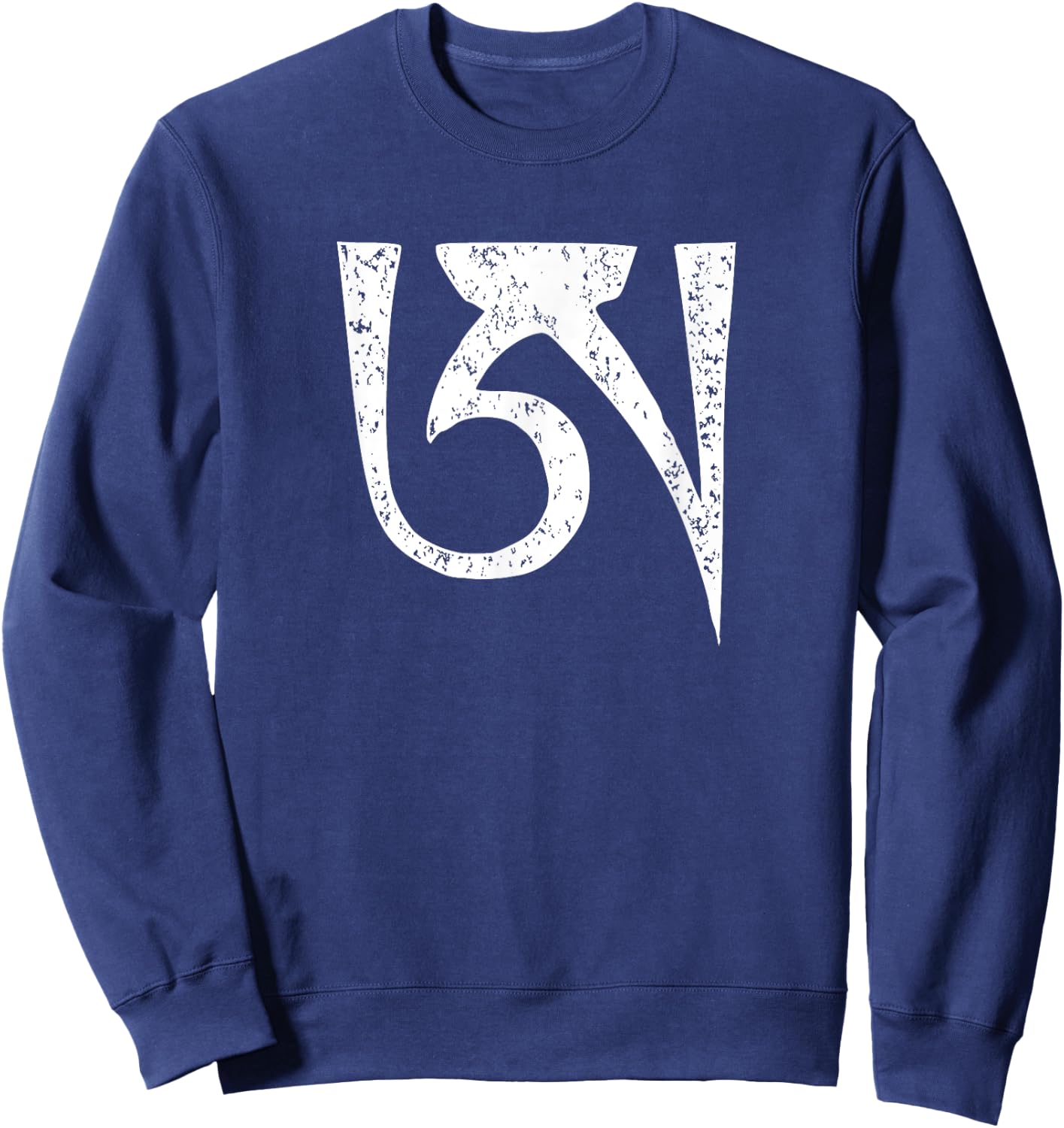 Dzogchen Letter A Tibetan Buddhism Meditation Sweatshirt - Sweatshirt | Navy