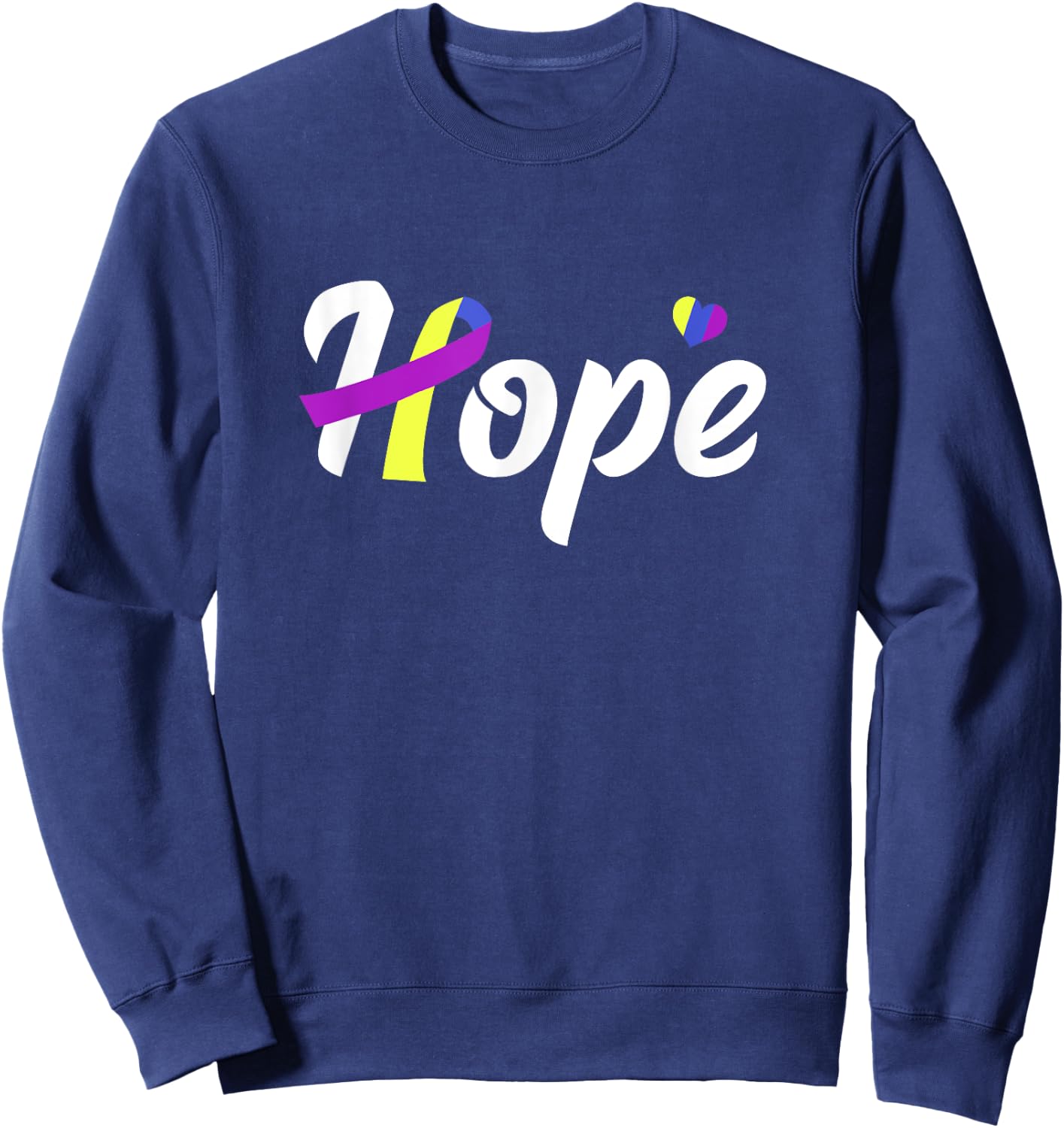 Bladder Cancer Awareness Sweatshirt - Sweatshirt | Navy