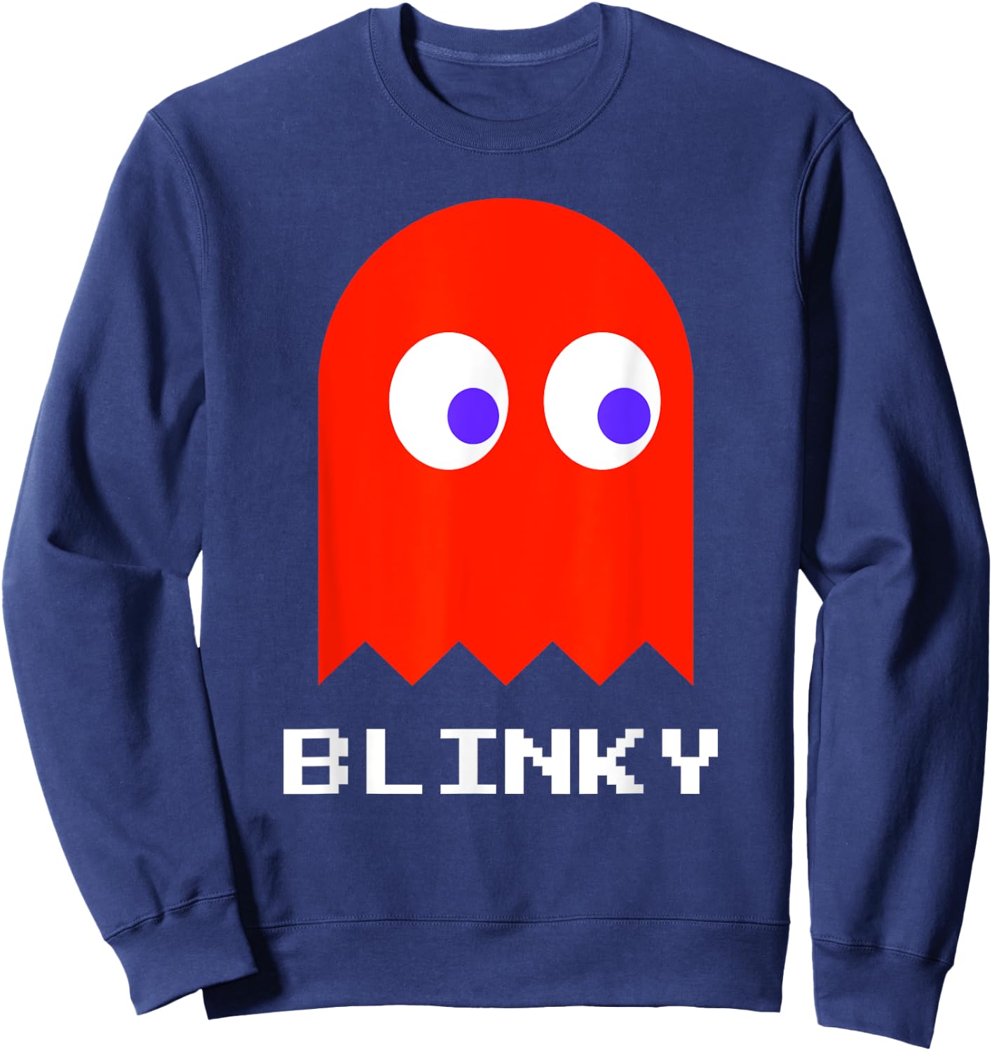 Retro Gamer Nerd BLINKY Halloween Costume Sweatshirt - Sweatshirt | Navy