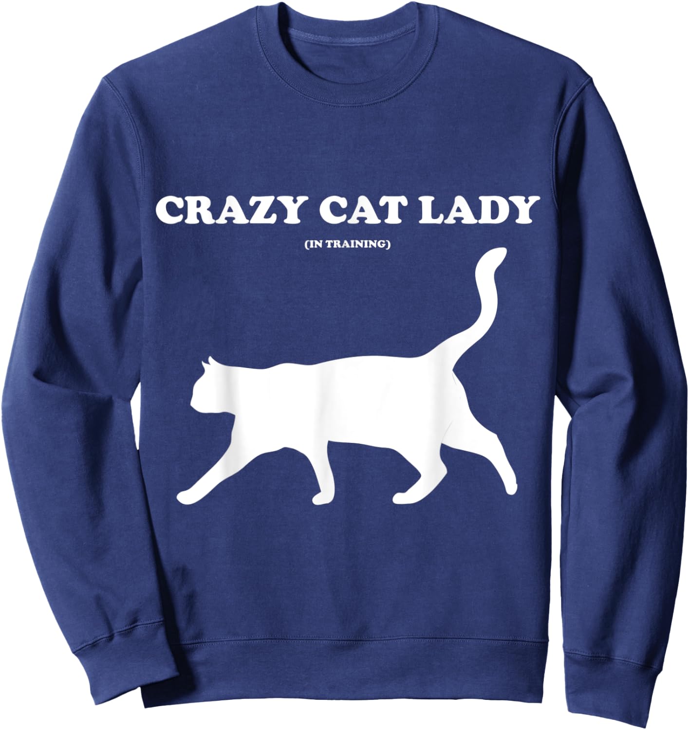 Crazy Cat Lady (in Training) Sweatshirt - Sweatshirt | Navy