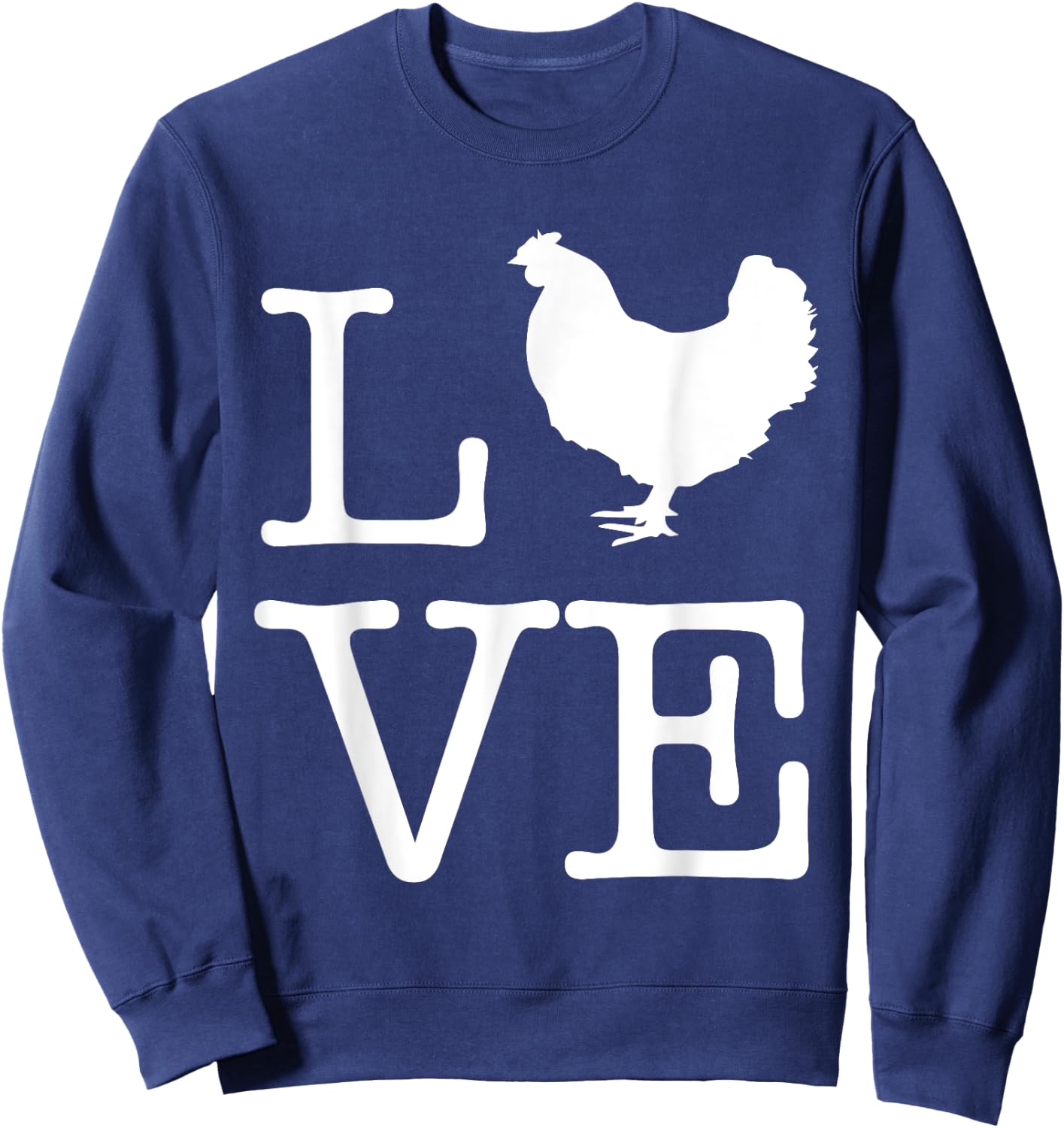 I Love Chickens Funny Chicken Lover Kids Gift Sweatshirt - Sweatshirt | Navy