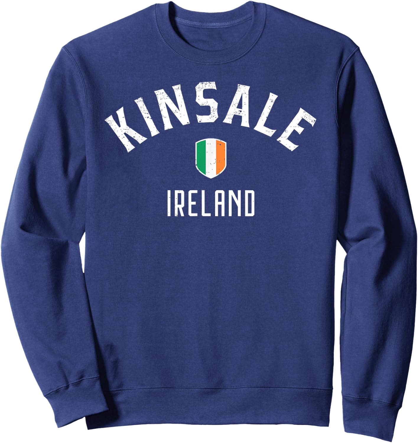 Kinsale Ireland T Shirt - Irish Flag Kinsale Sweatshirt - Sweatshirt | Navy