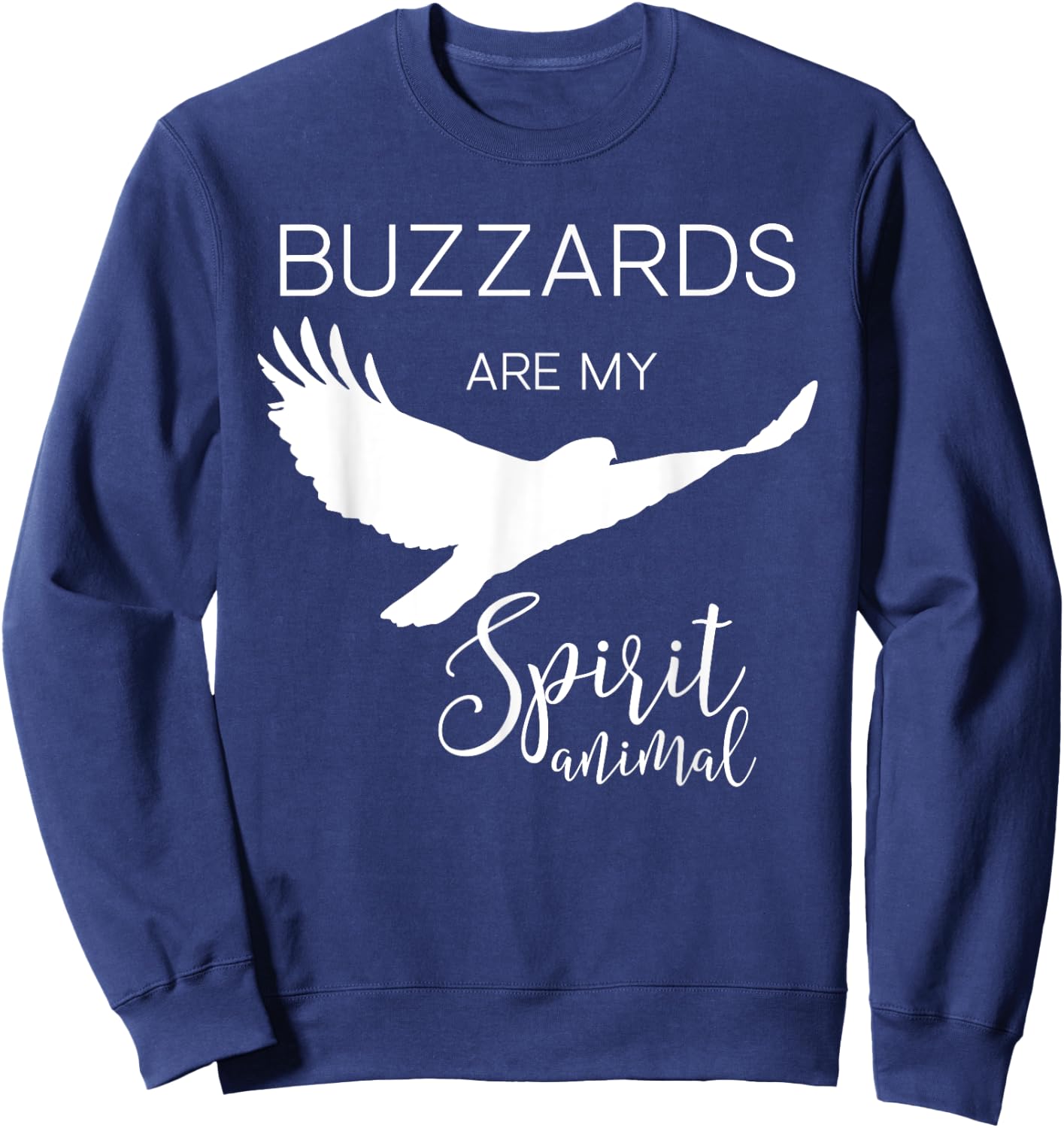 Buzzard Turkey Vulture Spirit Animal J000371 Sweatshirt - Sweatshirt | Navy