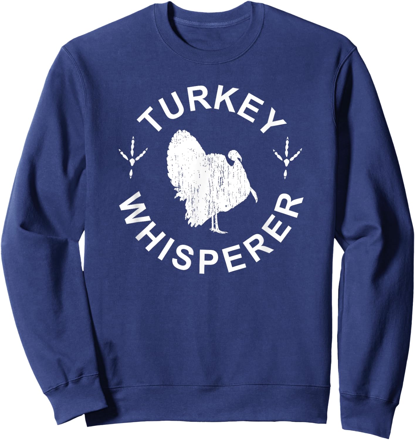 Strutting Turkey Hunting with a Vintage Look for Hunters Sweatshirt - Sweatshirt | Navy