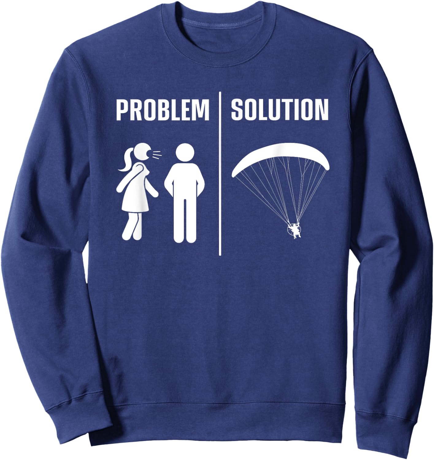 Paramotor Design Husband Paramotoring PPG Paramotor Sweatshirt - Sweatshirt | Navy