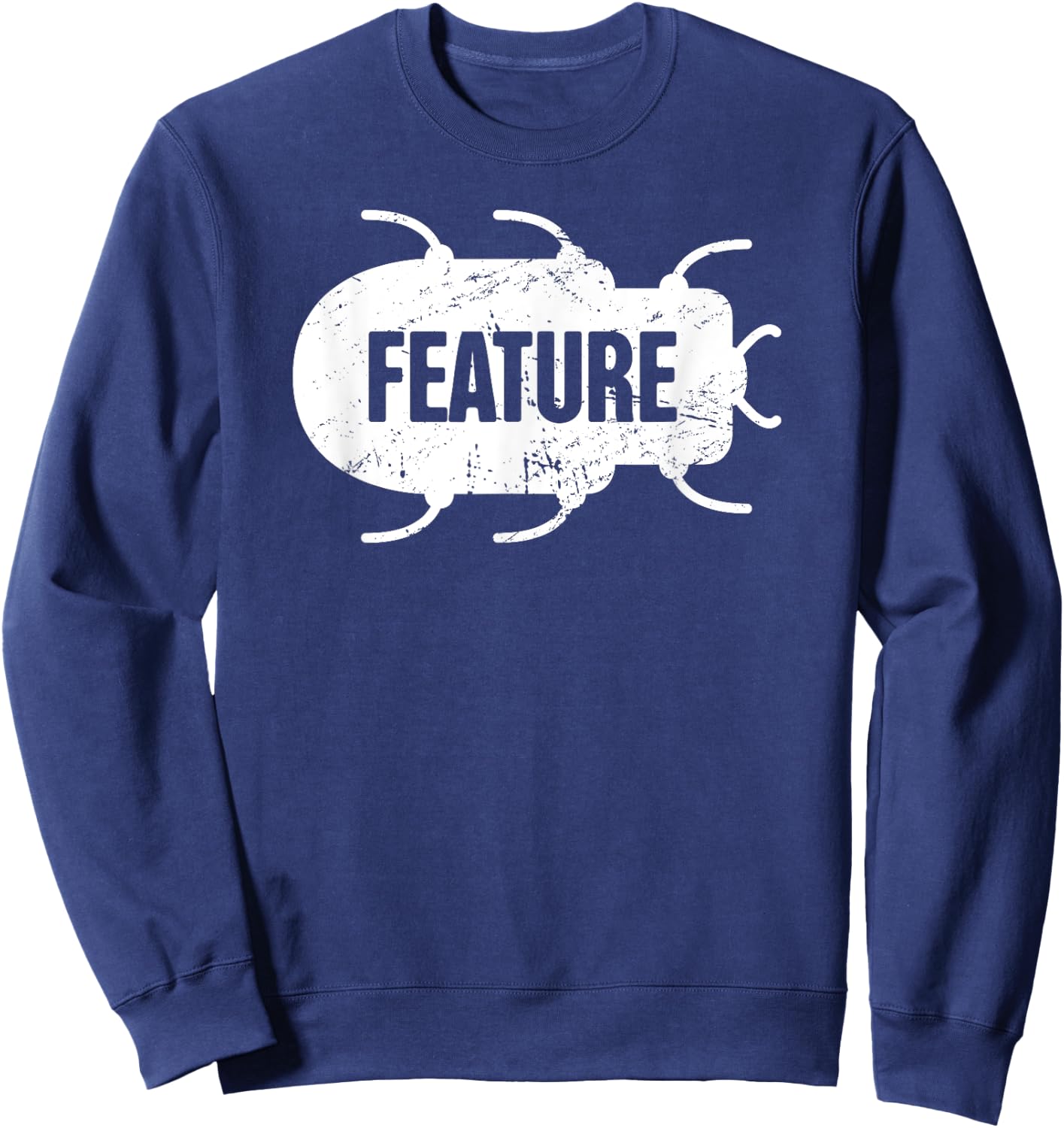 BUG | Distressed Software Engineer Sweatshirt - Sweatshirt | Navy