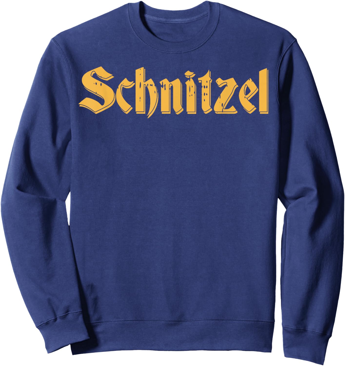 Schnitzel Shirt Funny Vintage Oktoberfest German Food Sweatshirt - Sweatshirt | Navy