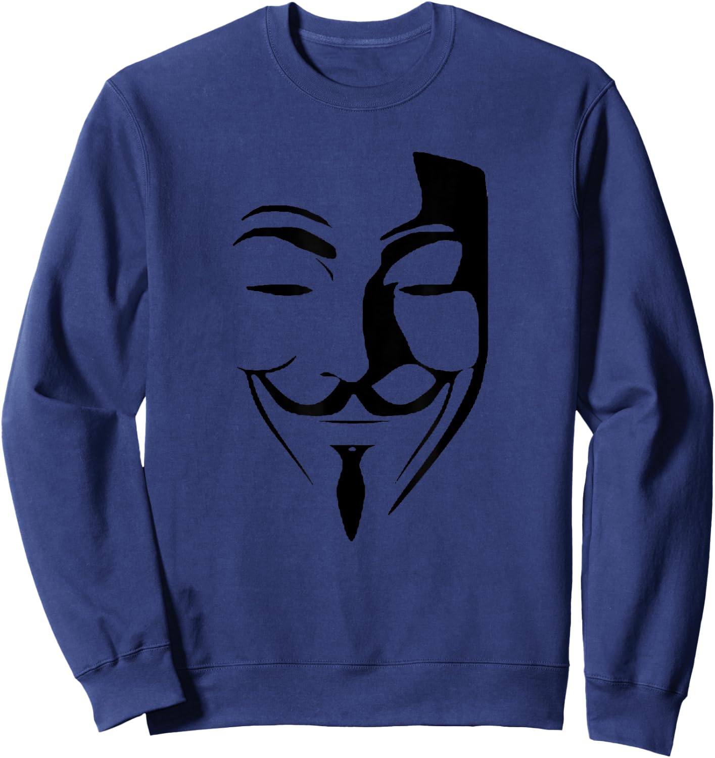 Anonymous Mask Sweatshirt - Sweatshirt | Navy