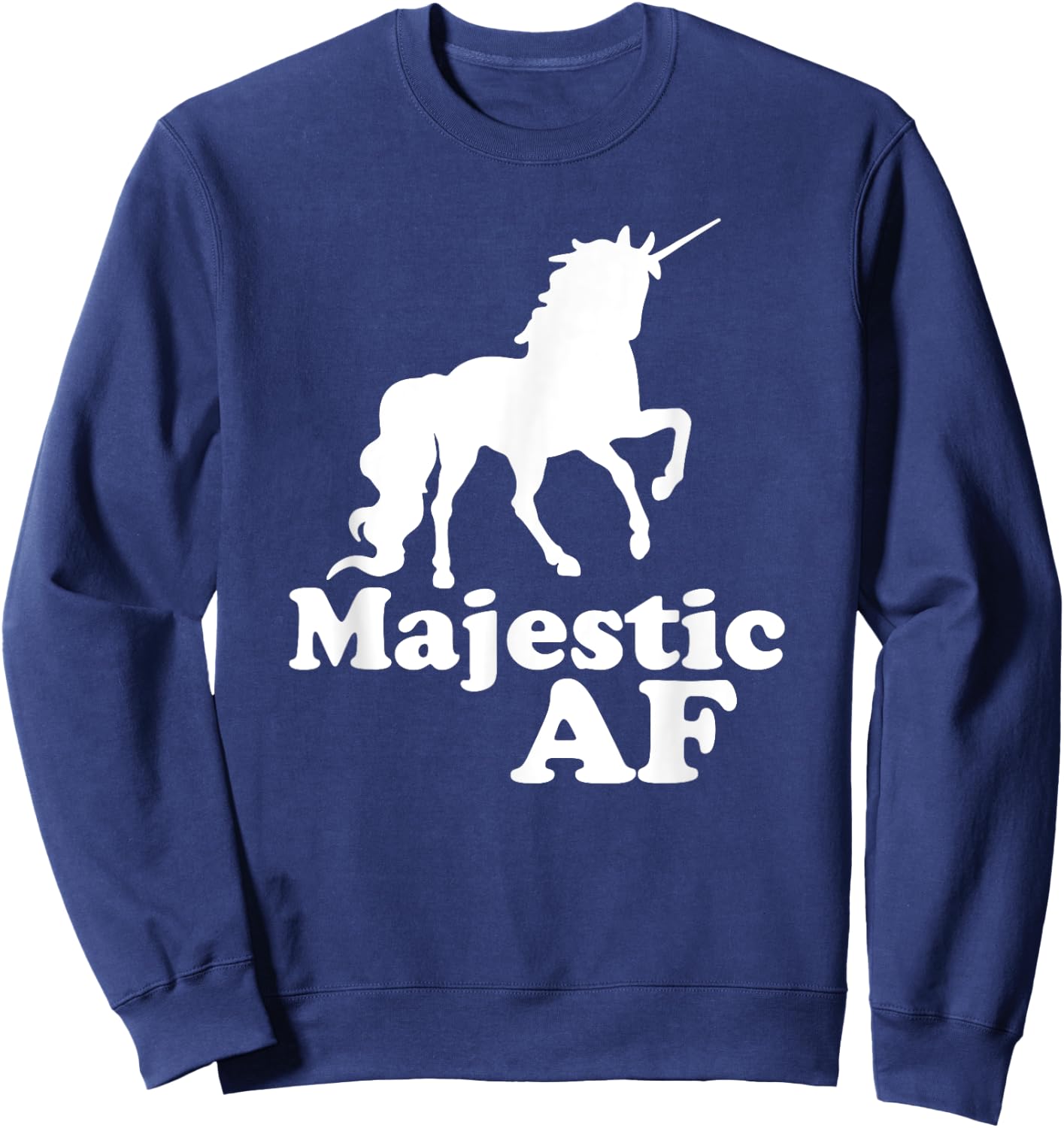 Majestic AF Unicorn Sweatshirt - Sweatshirt | Navy