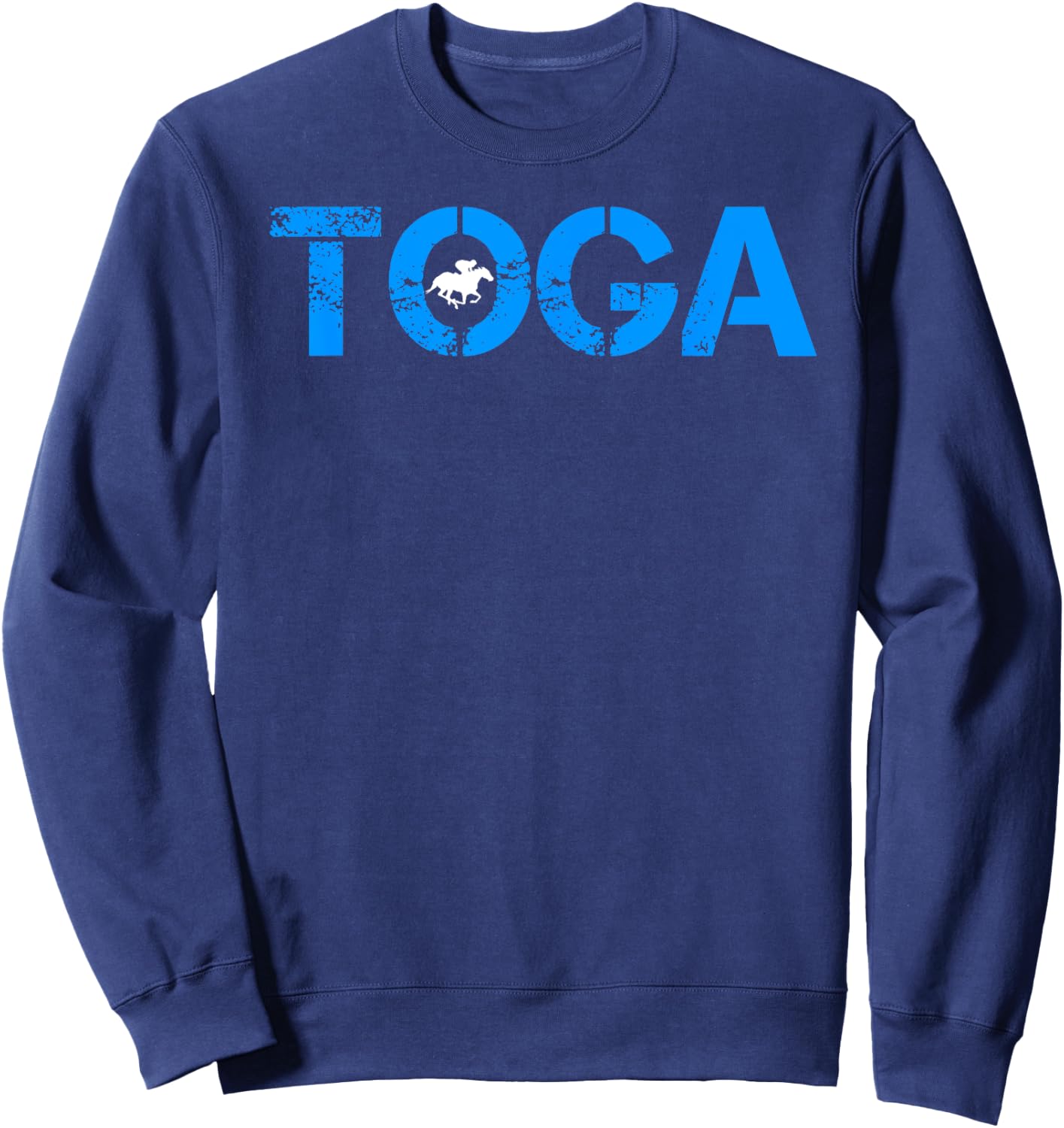 Toga Saratoga Springs Horse Racing Sweatshirt - Sweatshirt | Navy
