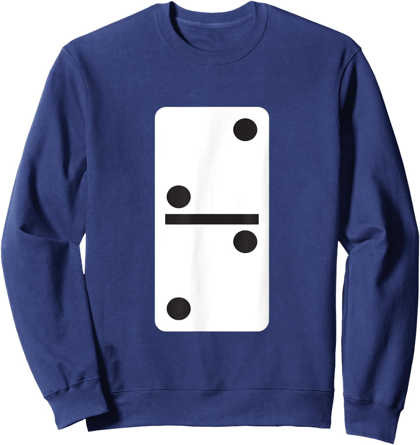 Double Two Dominoes Halloween Costume Domino Game Sweatshirt - Sweatshirt | Navy